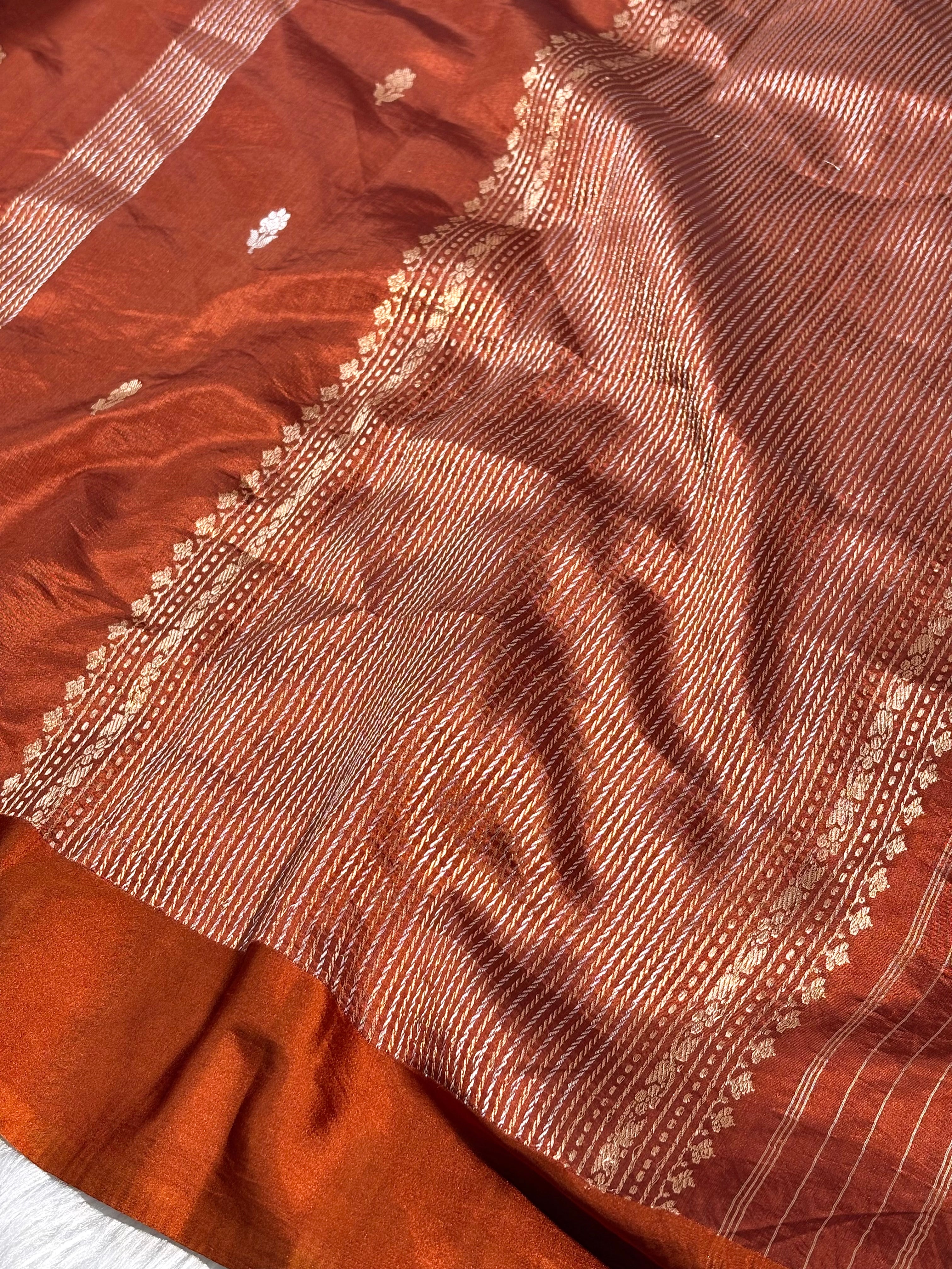 Pure Alfi Katan Handloom Banarasi Saree