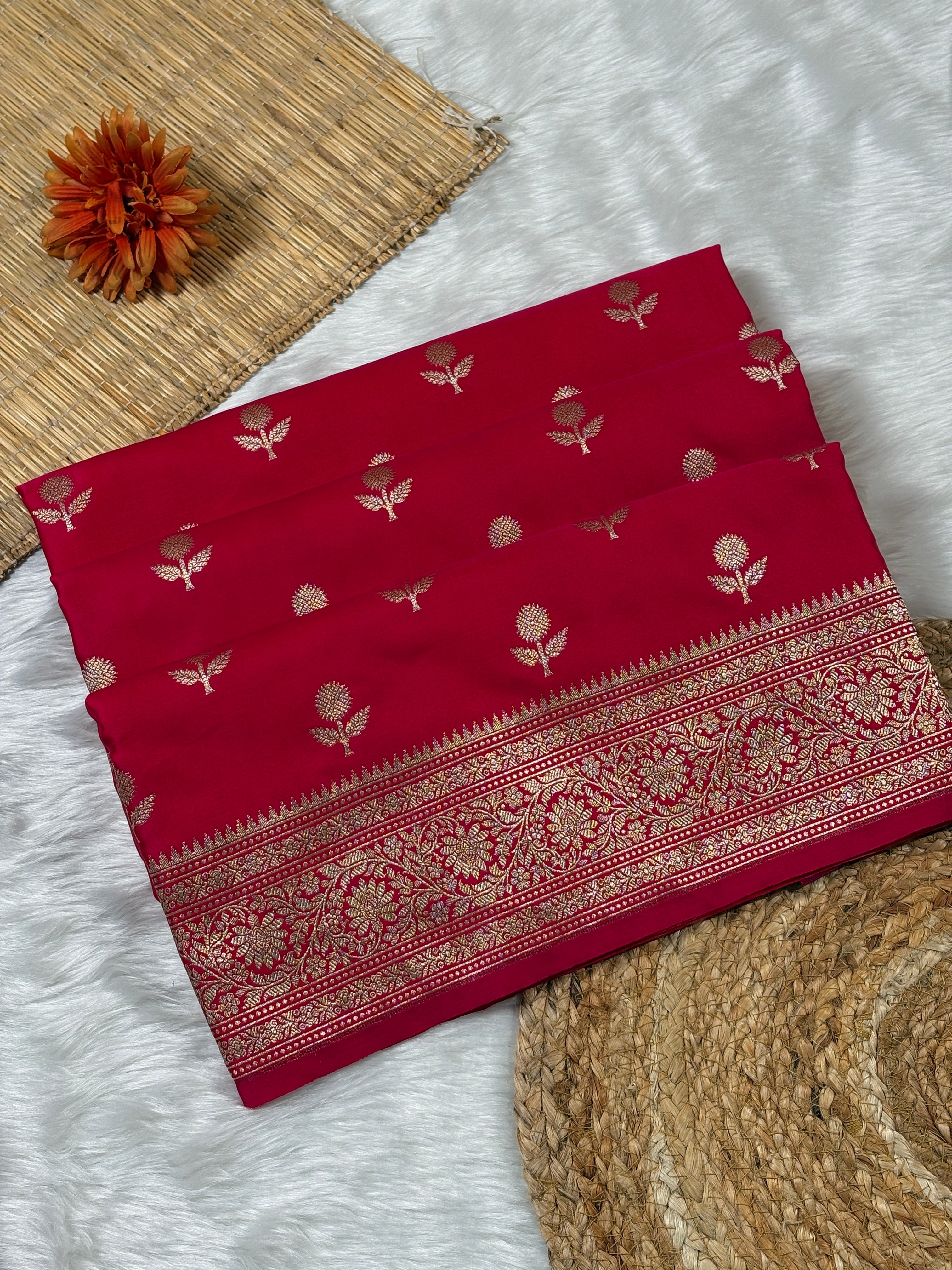 Mashru Katan Banarasi Saree