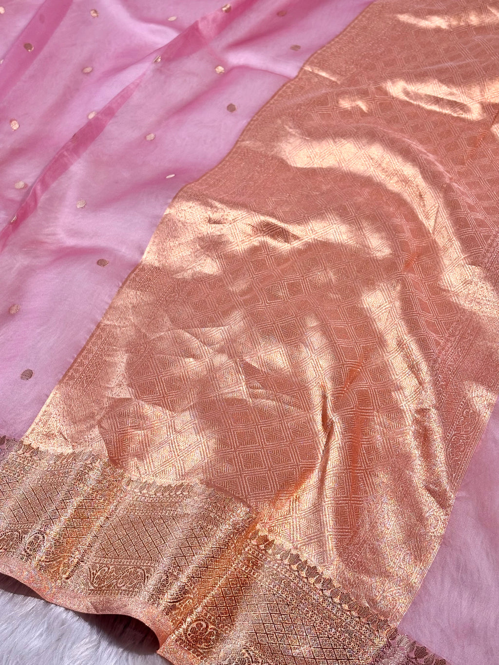 Pure Kora Organza Banarasi Saree