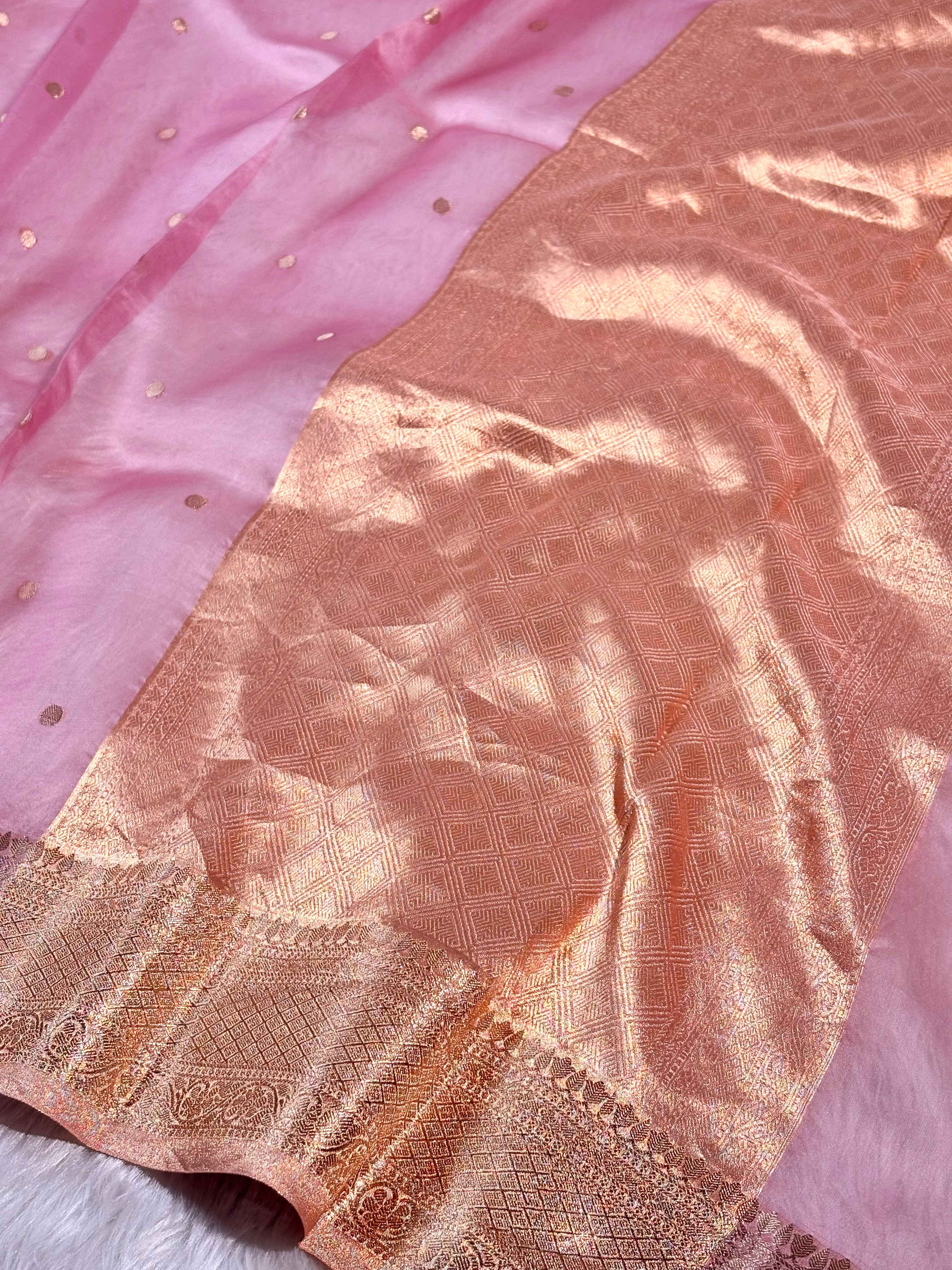 Pure Kora Organza Banarasi Saree