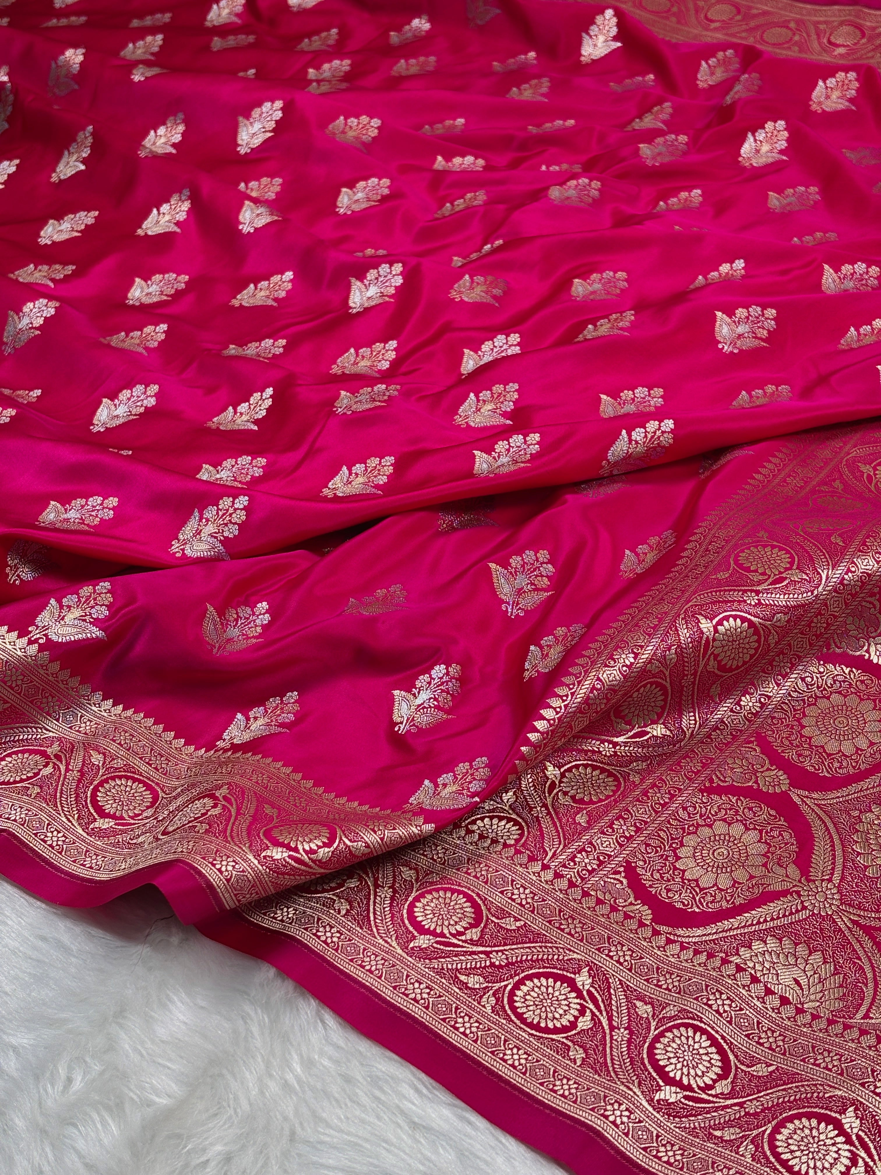 Mashru Katan Banarasi Saree