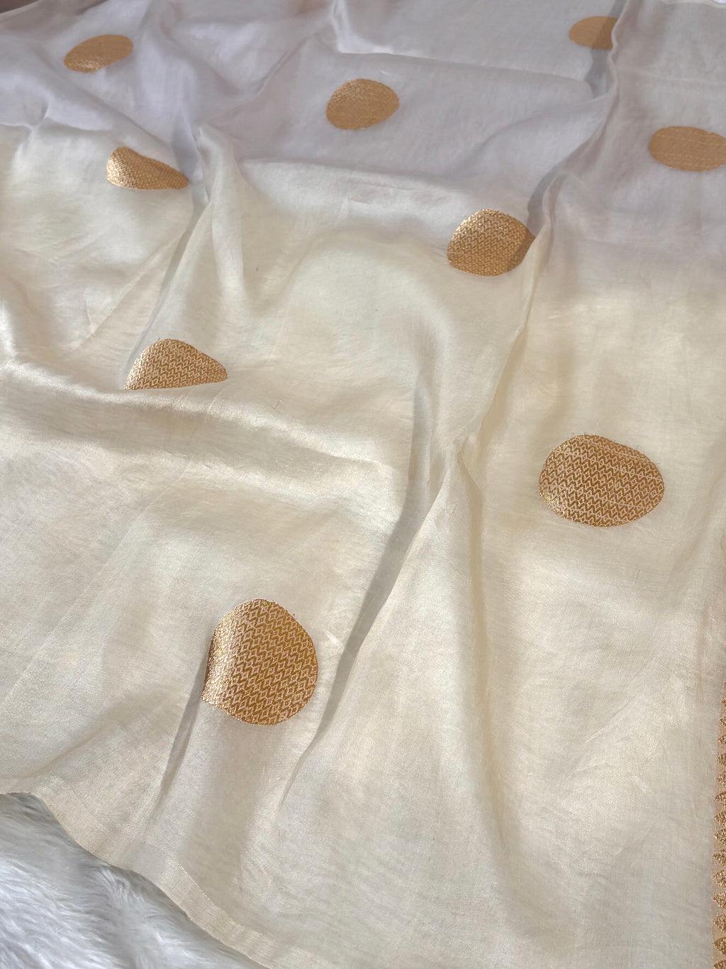Pure Kora Organza Ombre Handloom Saree