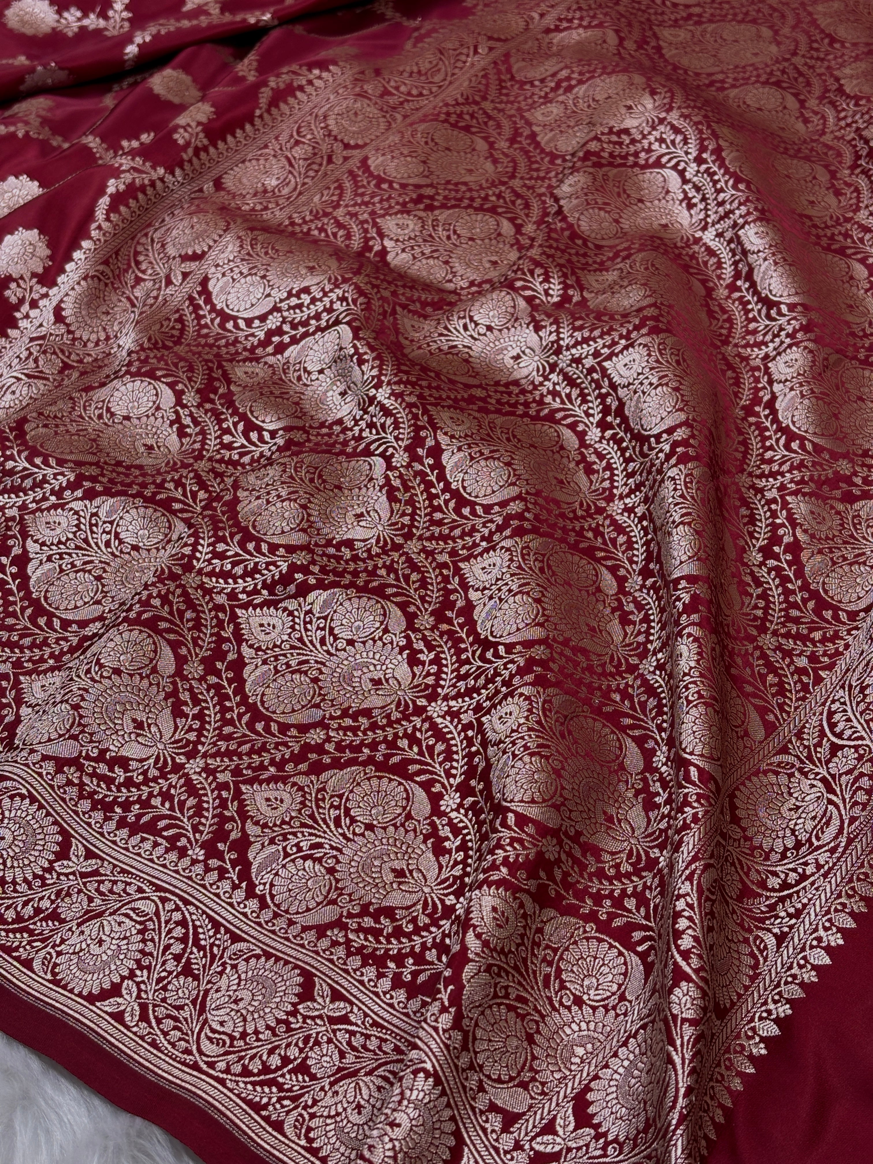 Mashru Katan Banarasi Saree