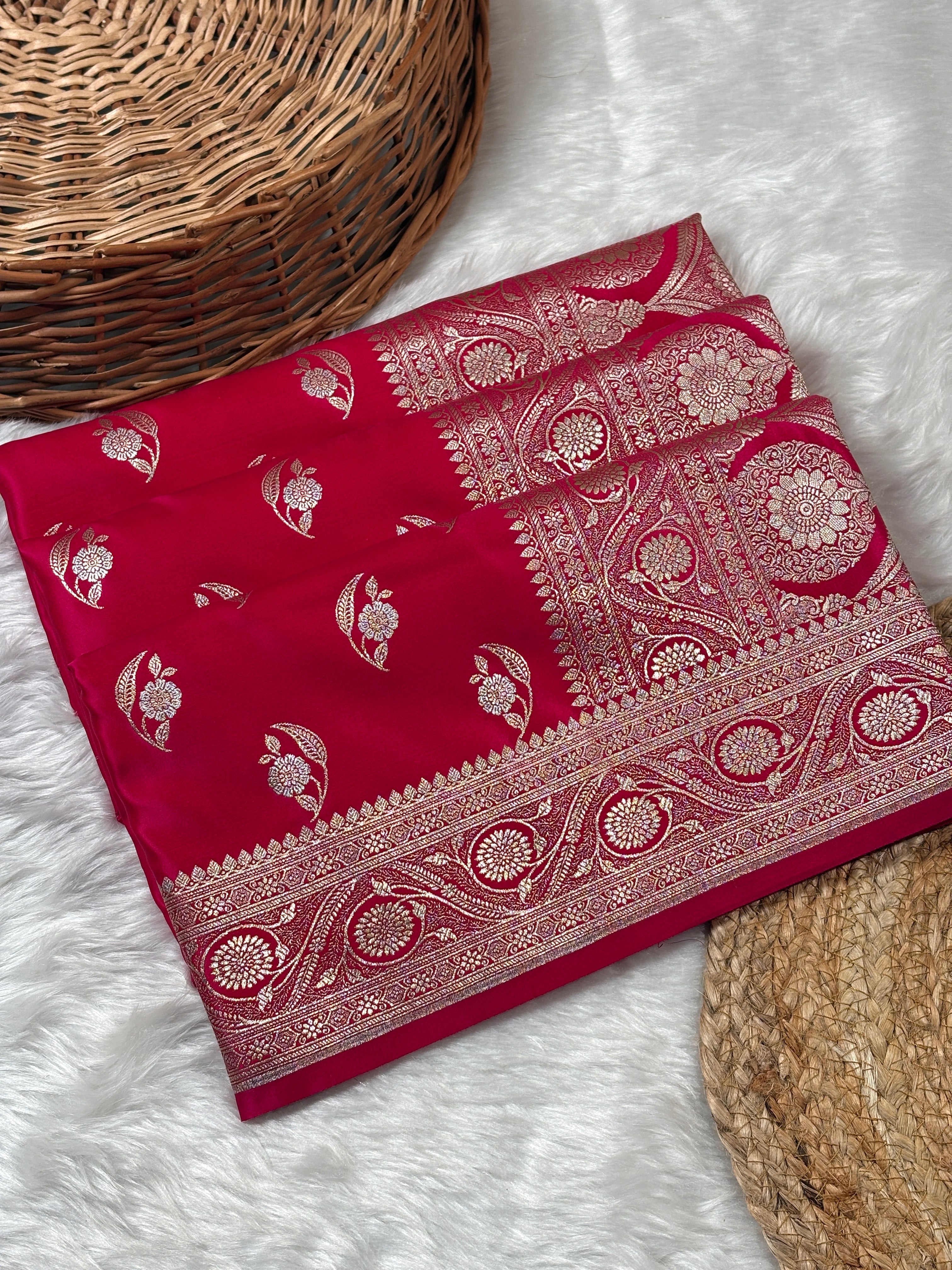 Mashru Katan Banarasi Saree