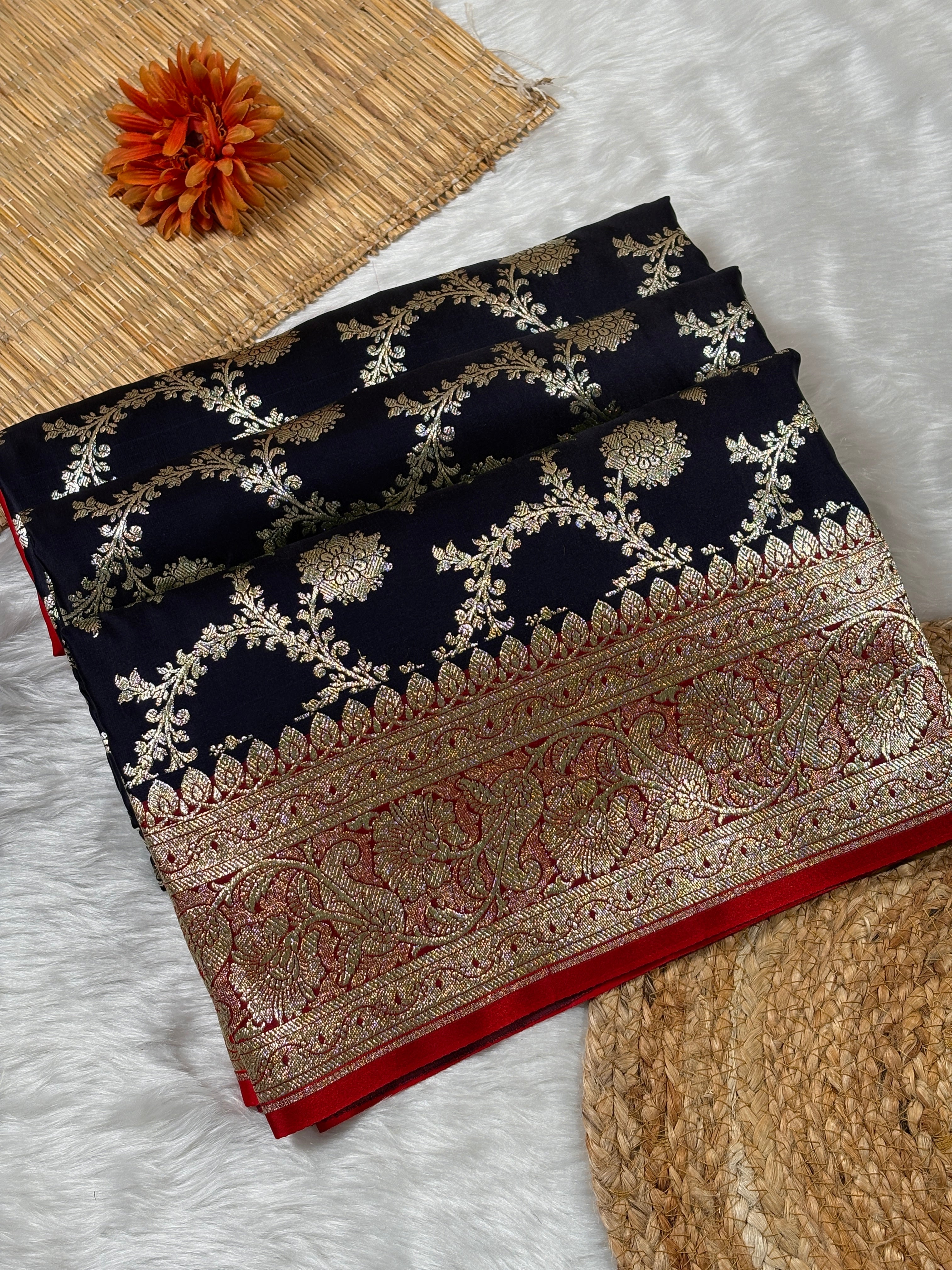 Mashru Satin Banarasi Saree