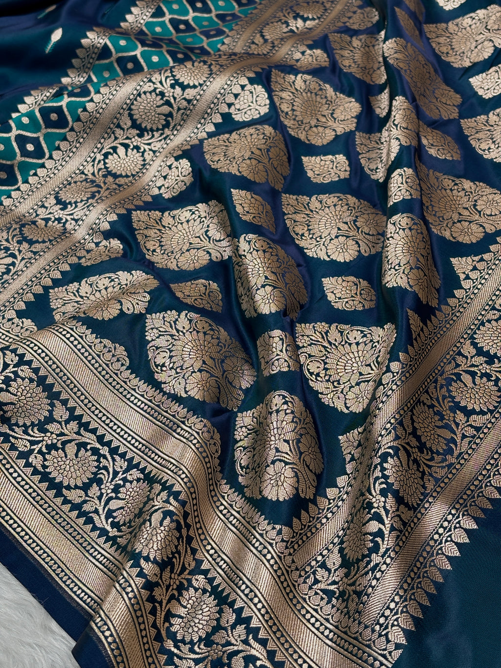 Mashru Katan Banarasi Saree