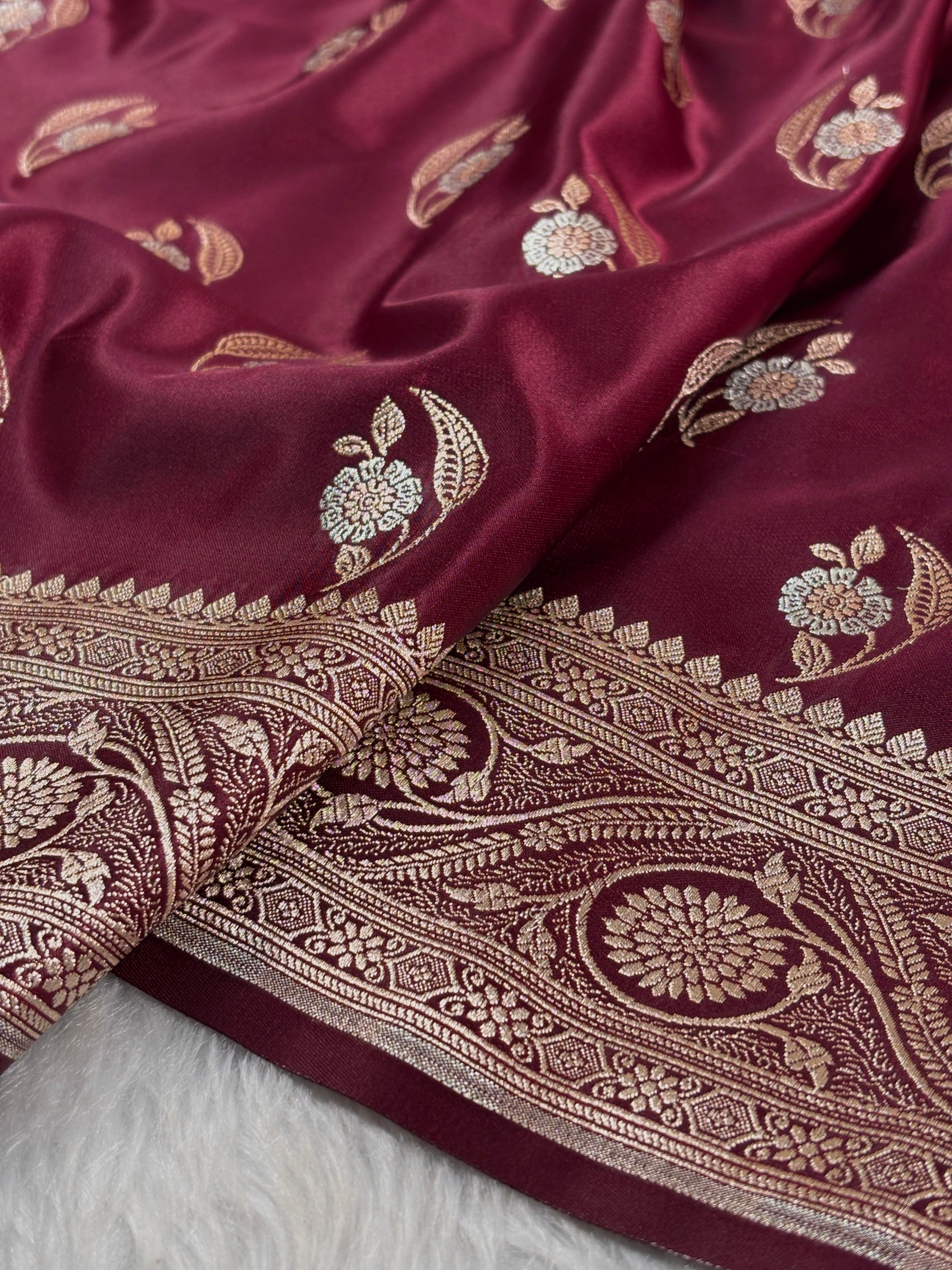 Mashru Katan Banarasi Saree