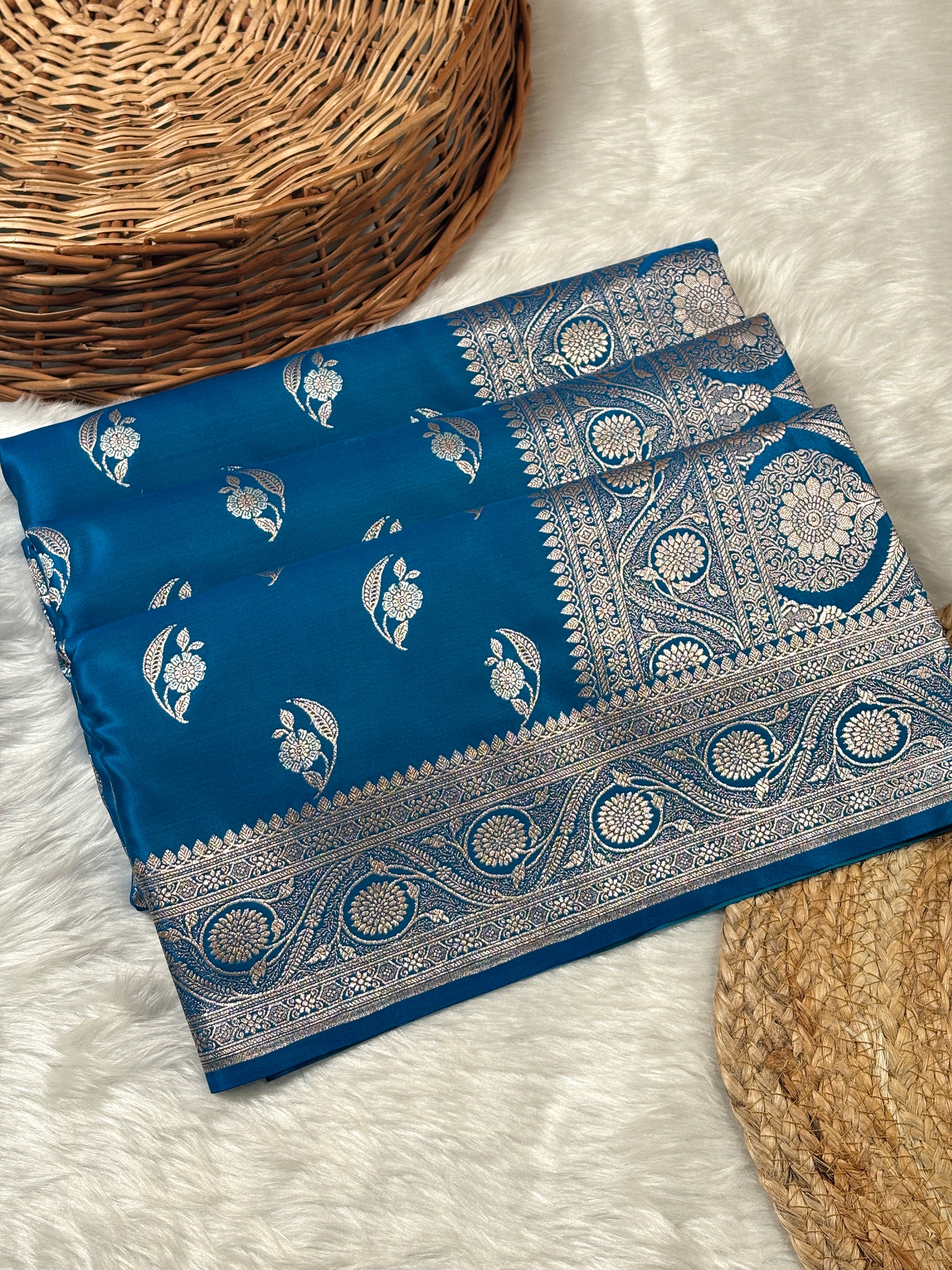 Mashru Katan Banarasi Saree