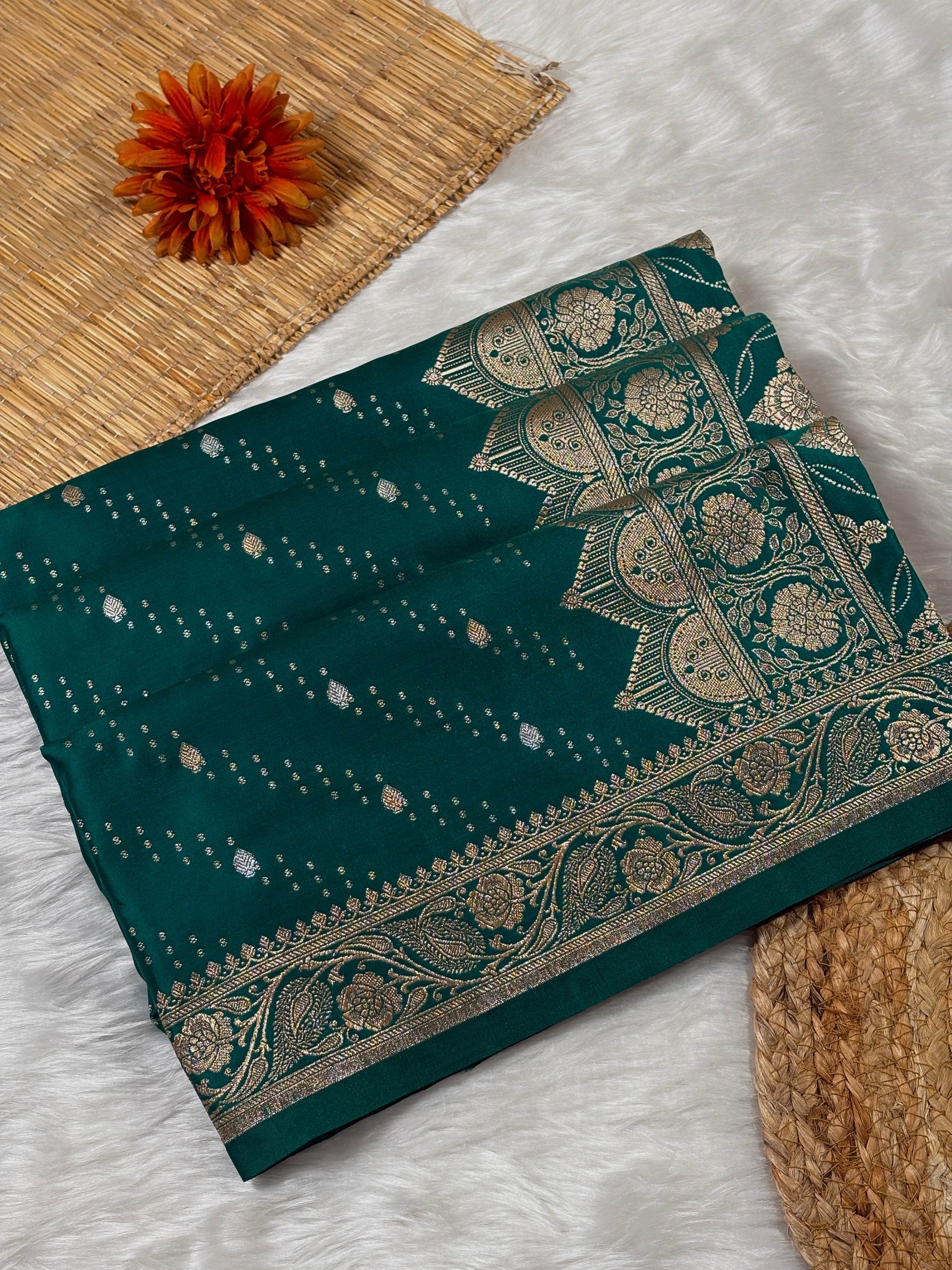 Mashru Katan Banarasi Saree