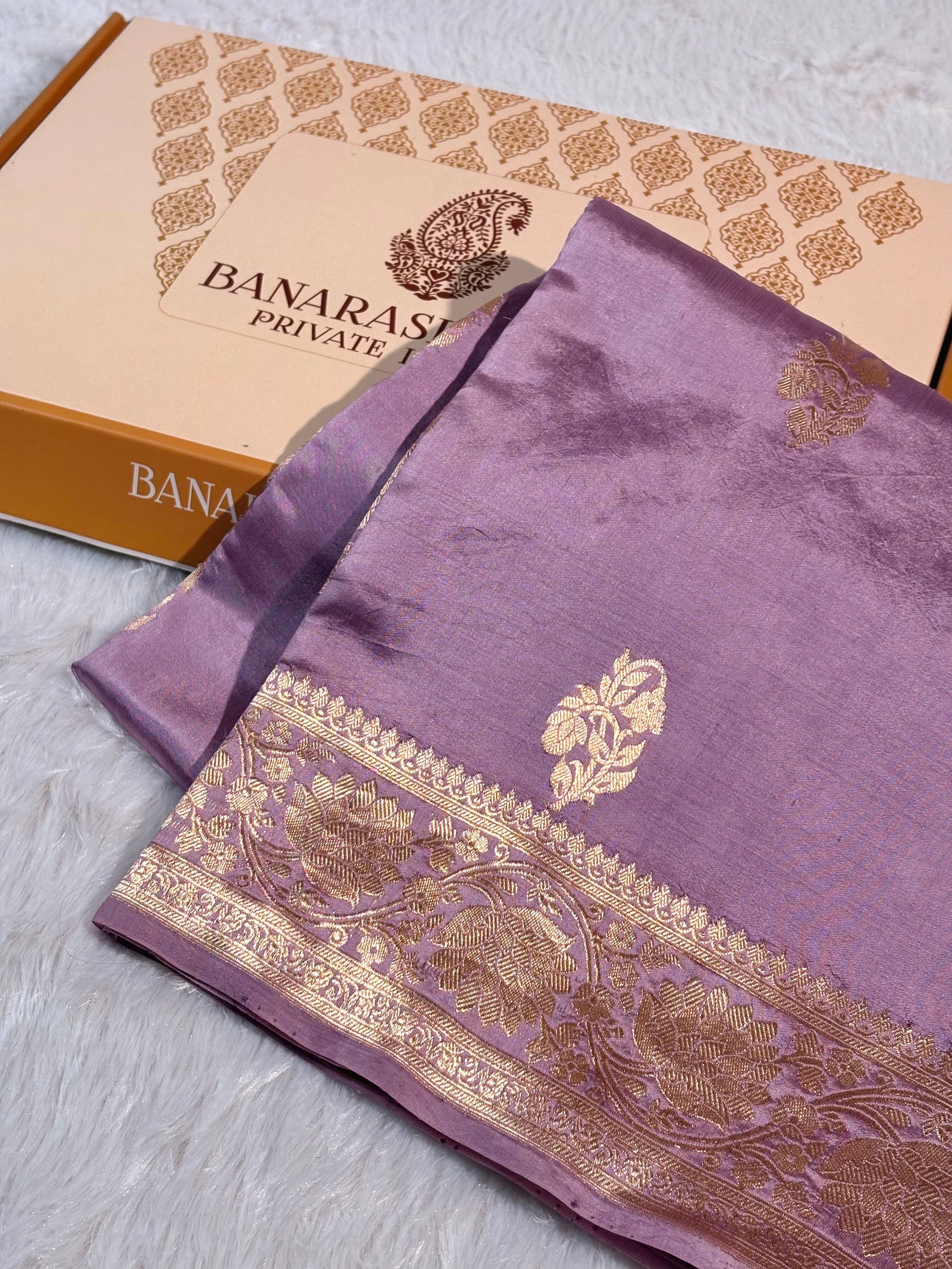 Pure Katan Silk Handloom Banarasi Saree