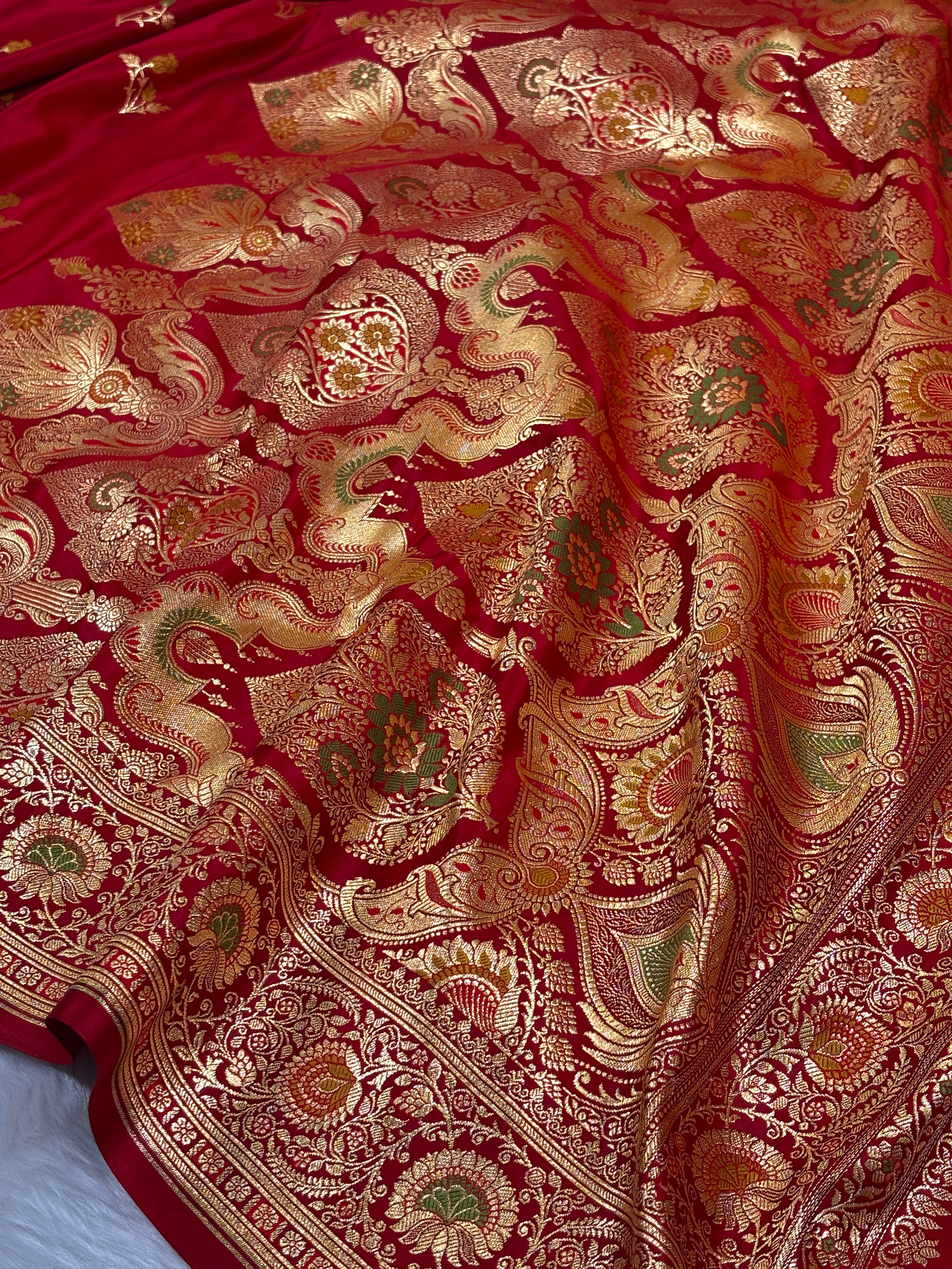 Premium Mashru Katan Banarasi Saree