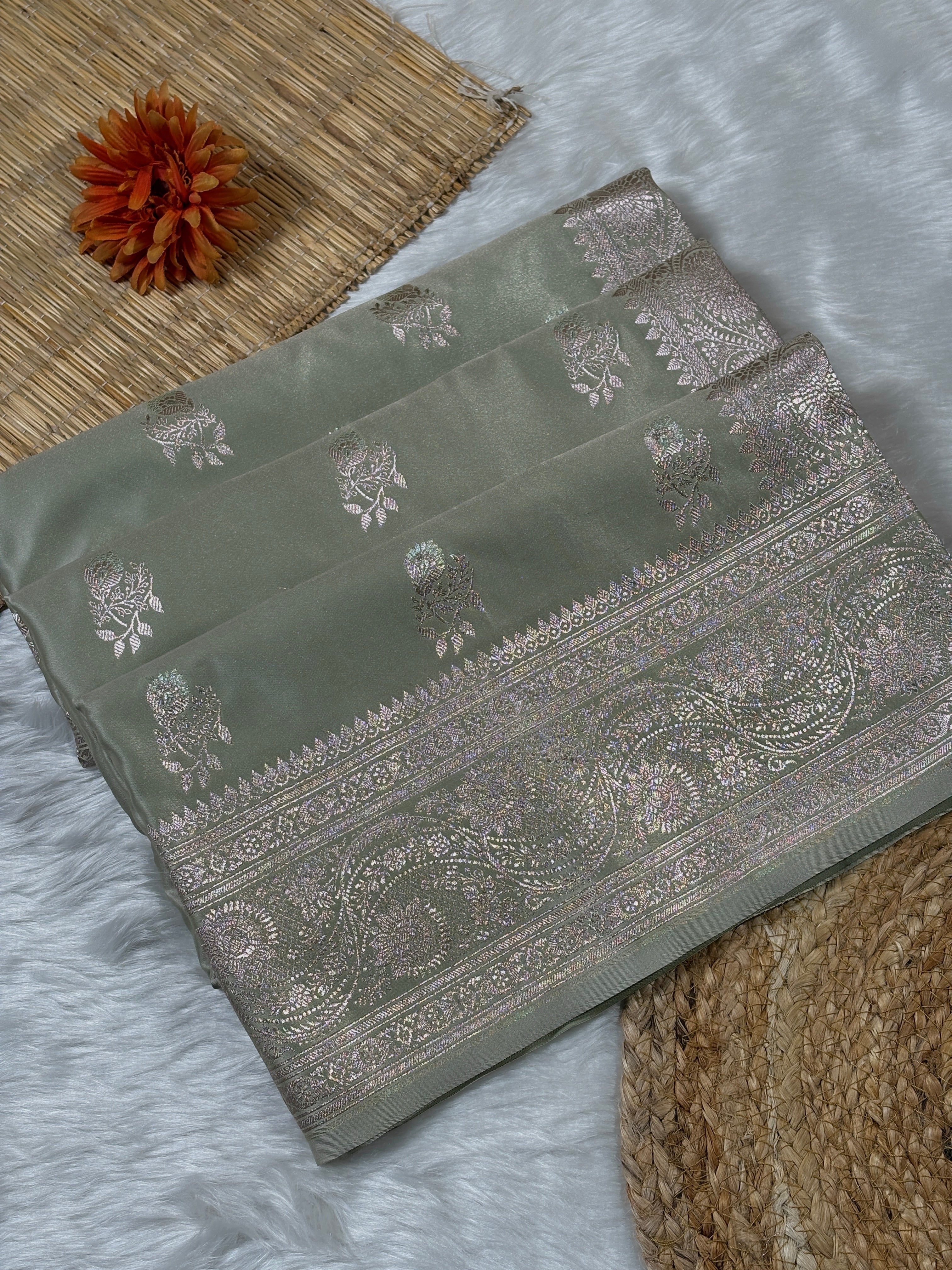 Mashru Katan Banarasi Saree