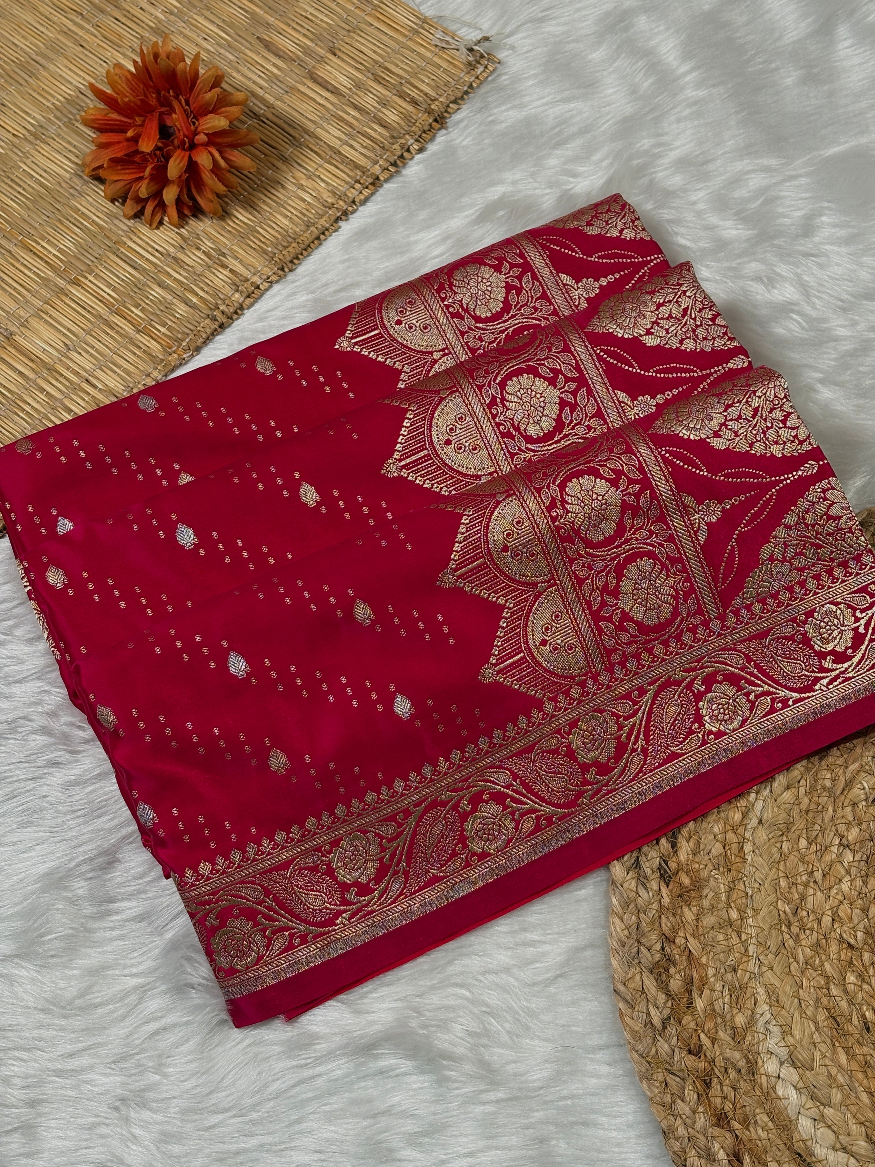 Mashru Katan Banarasi Saree