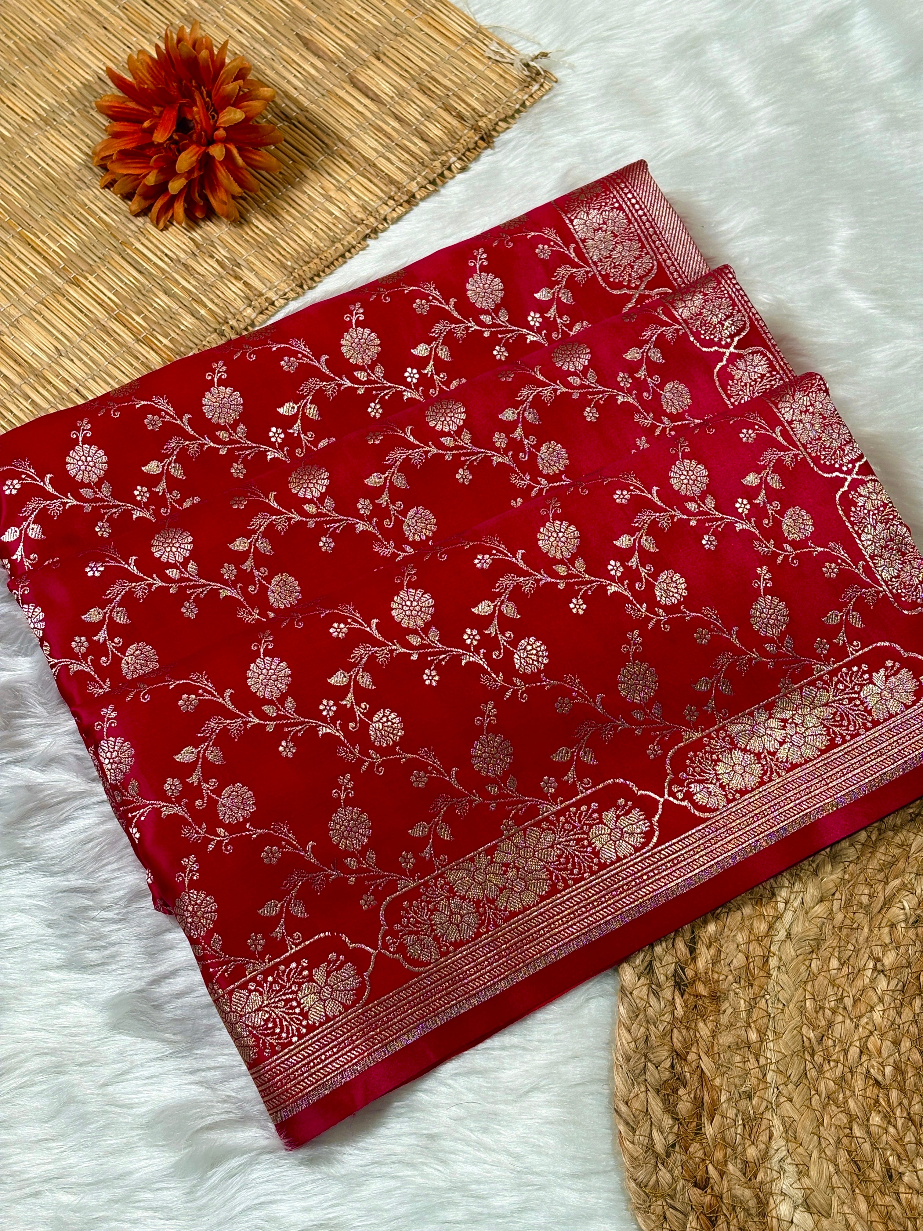 Bridal Mashru Katan Banarasi Saree