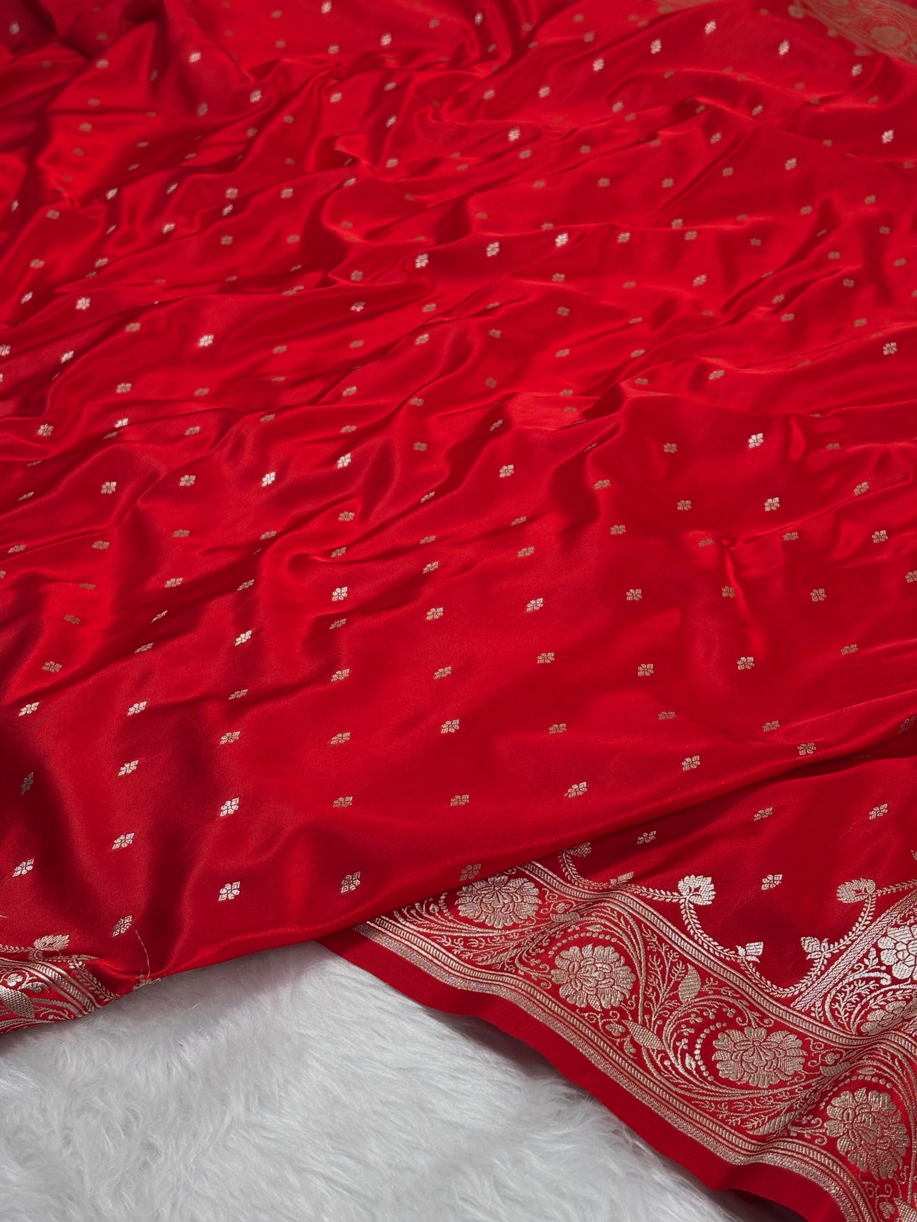 Mashru Katan Banarasi Saree