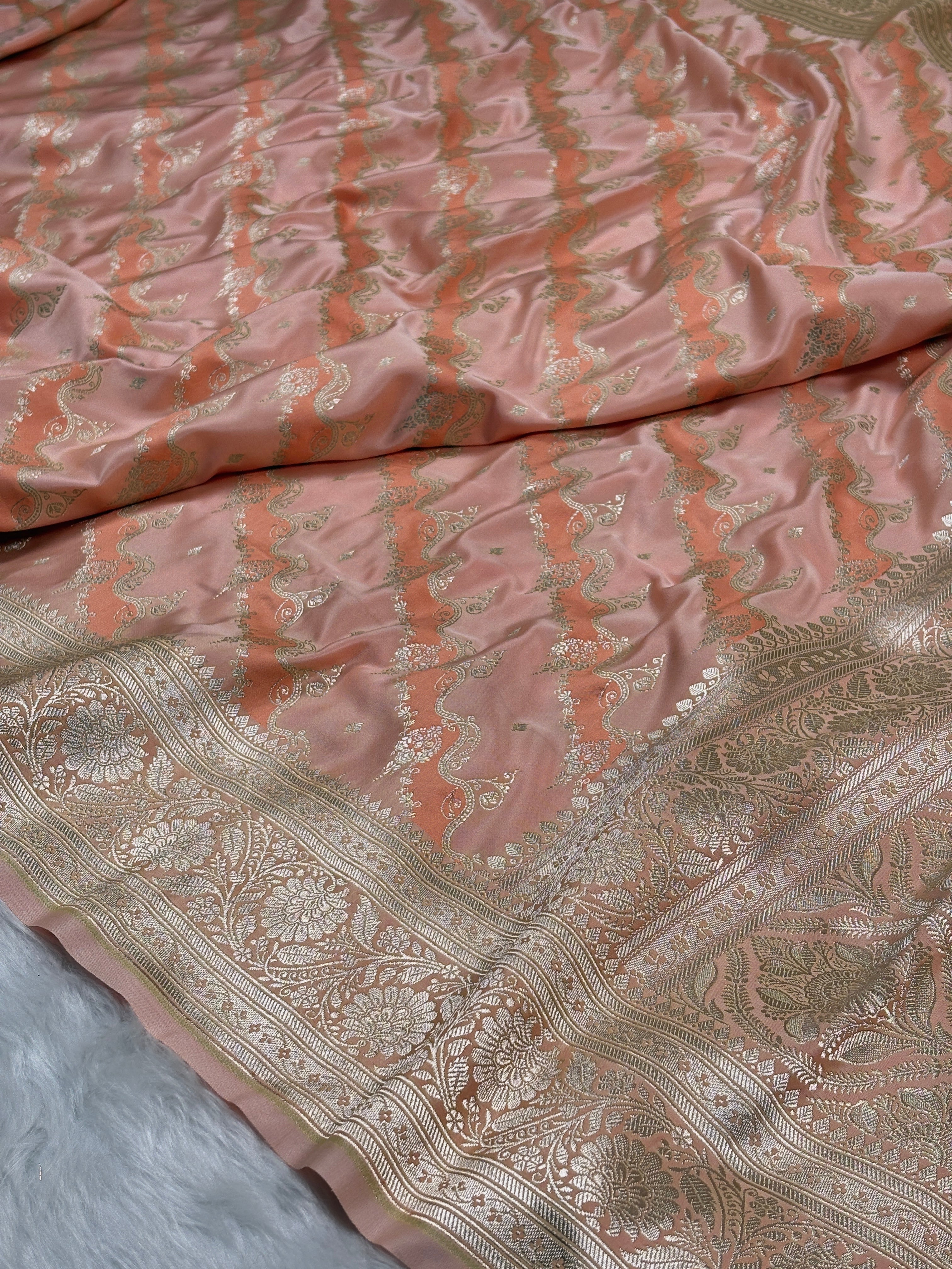 Mashru Katan Banarasi Saree