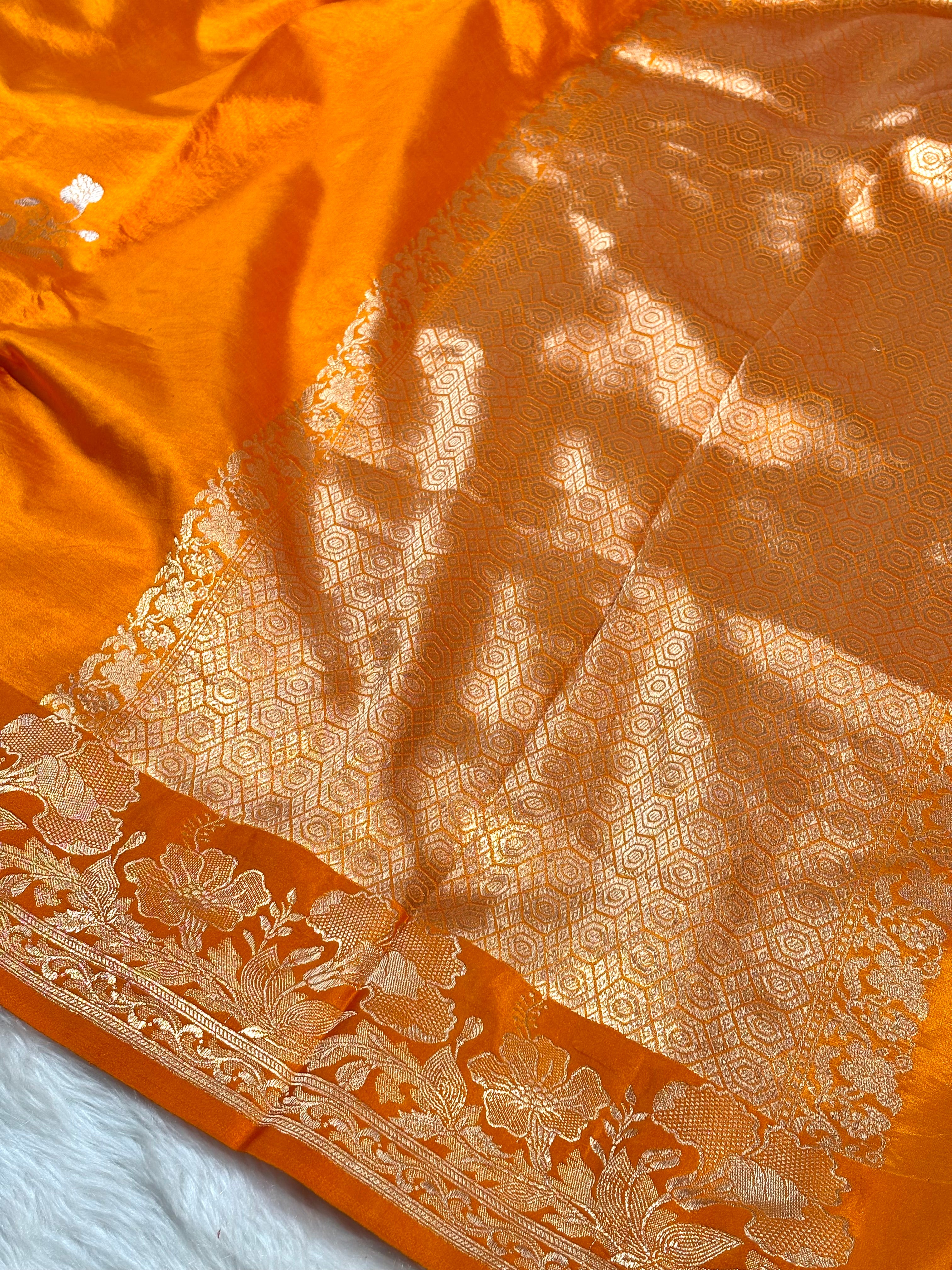 Pure Katan Alfi Handloom Banarasi Saree