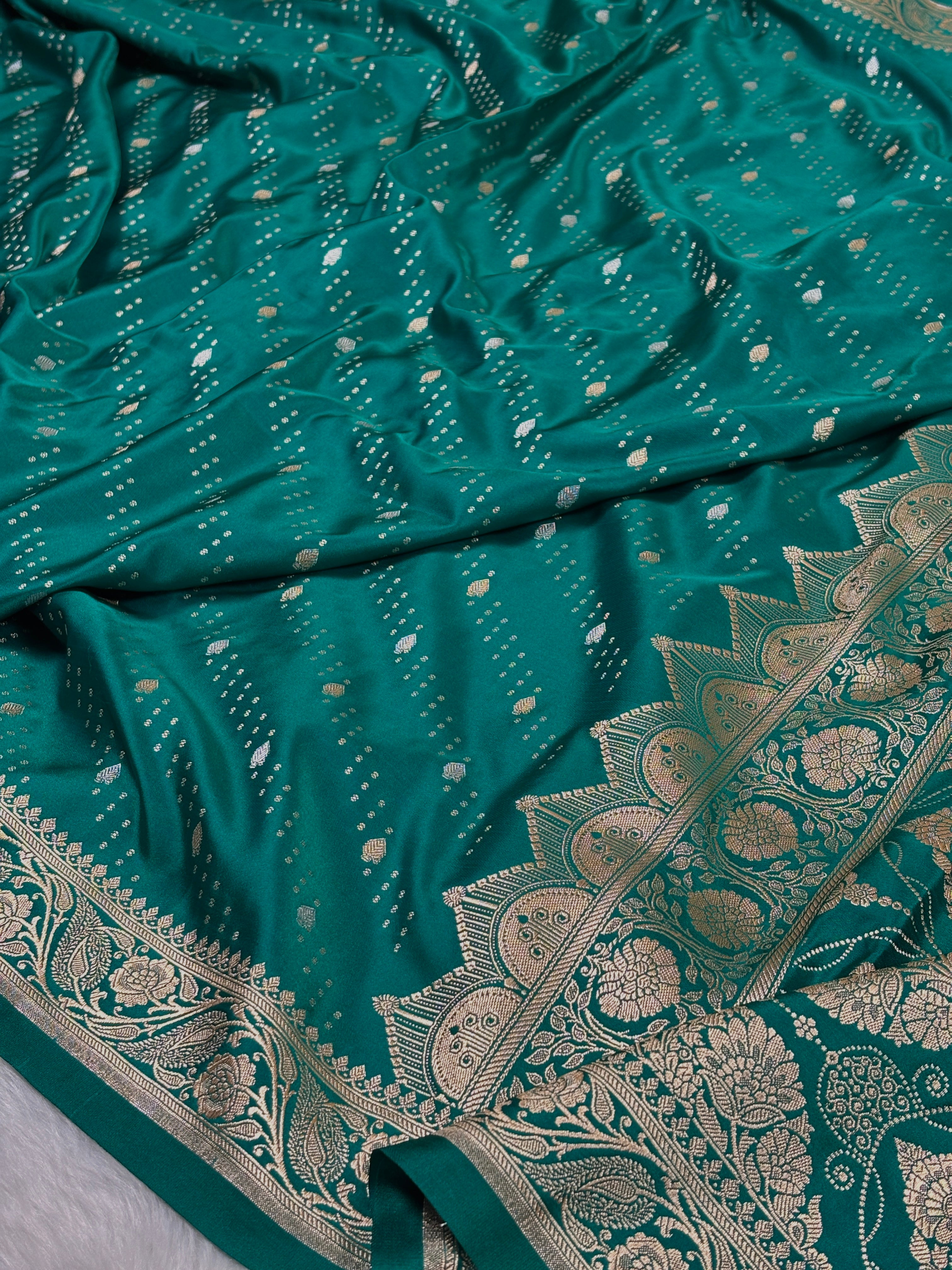 Mashru Katan Banarasi Saree