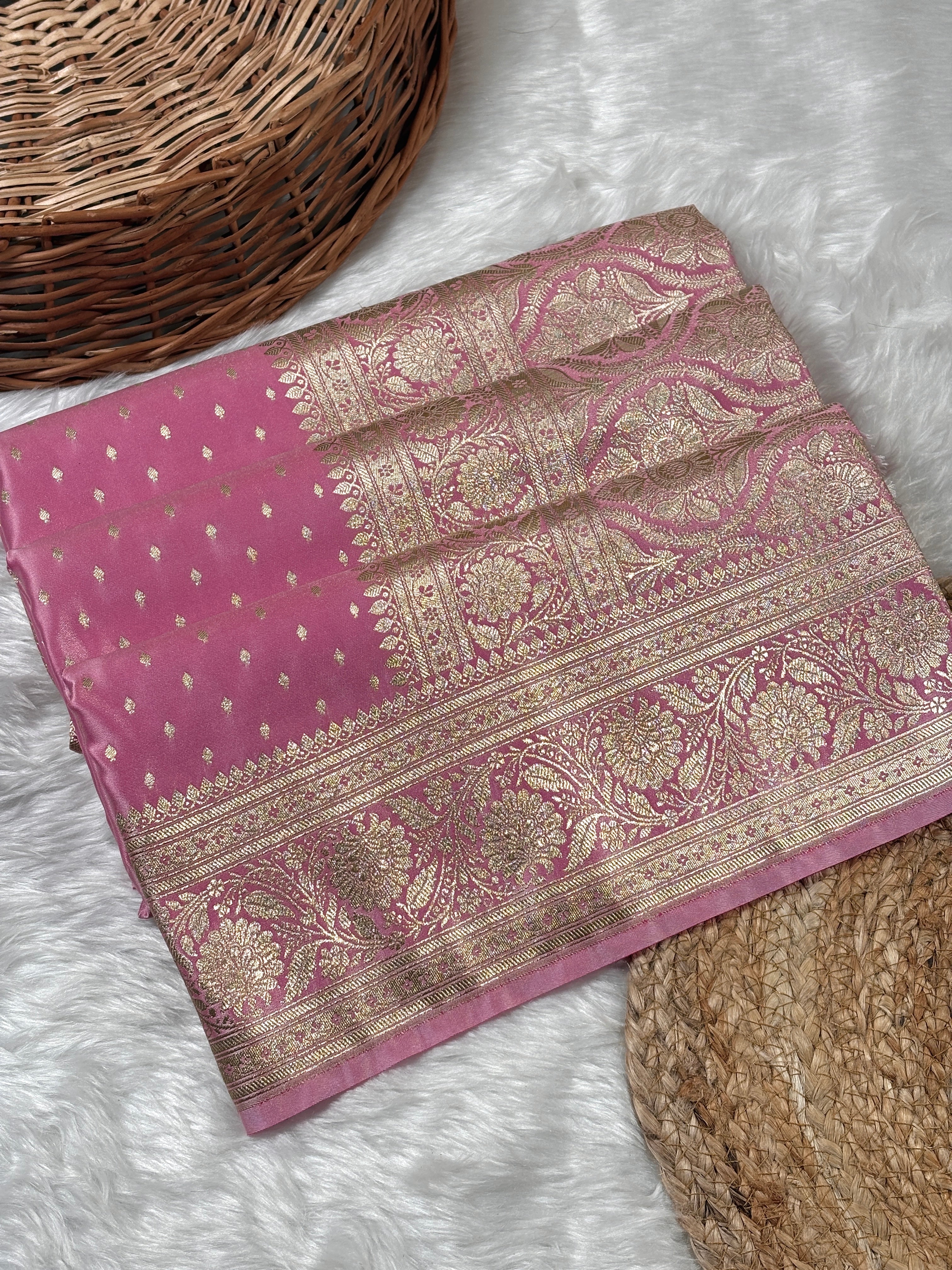 Mashru Katan Banarasi Saree