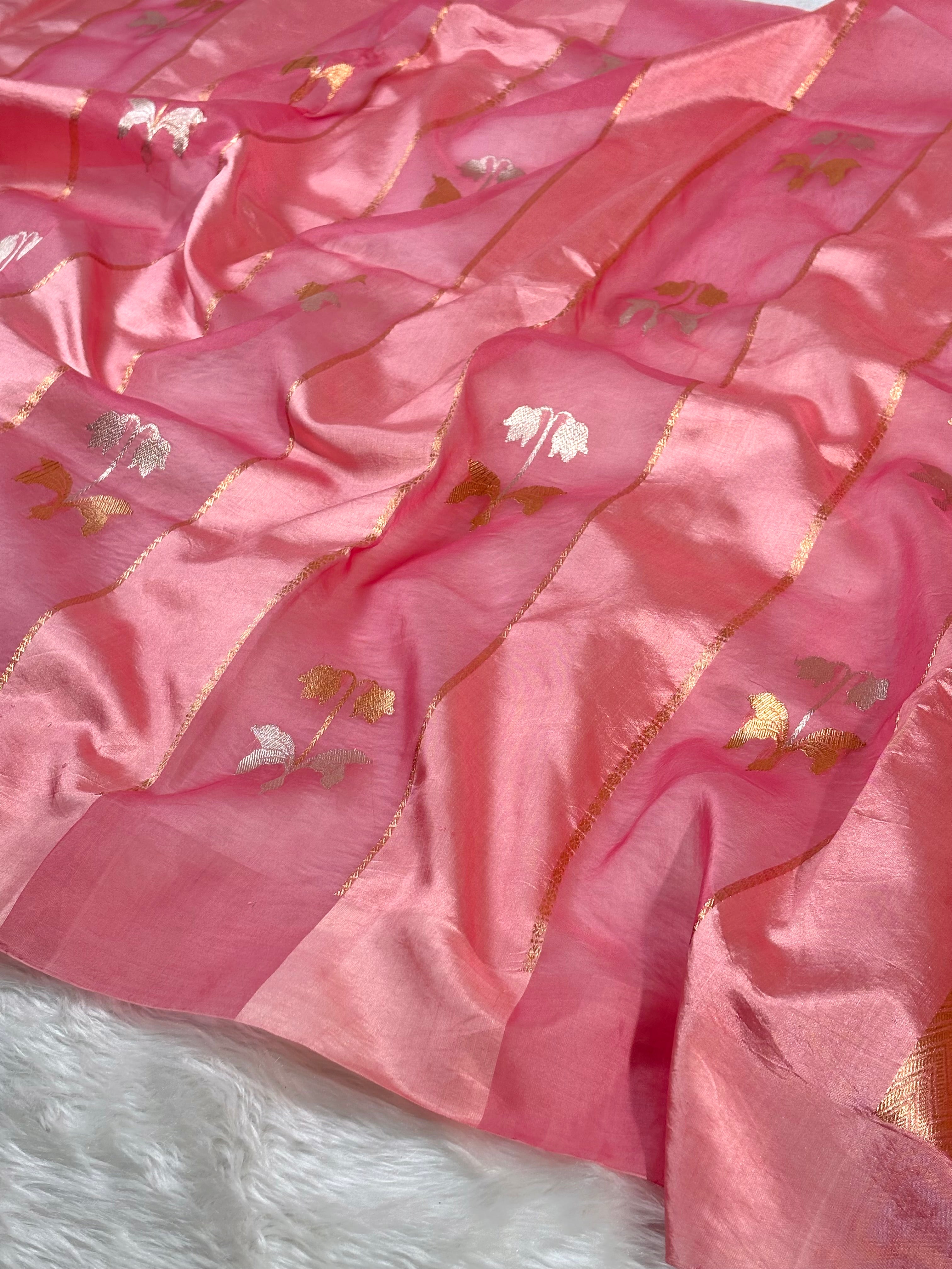 Pure Katan Alfi Handloom Banarasi Saree