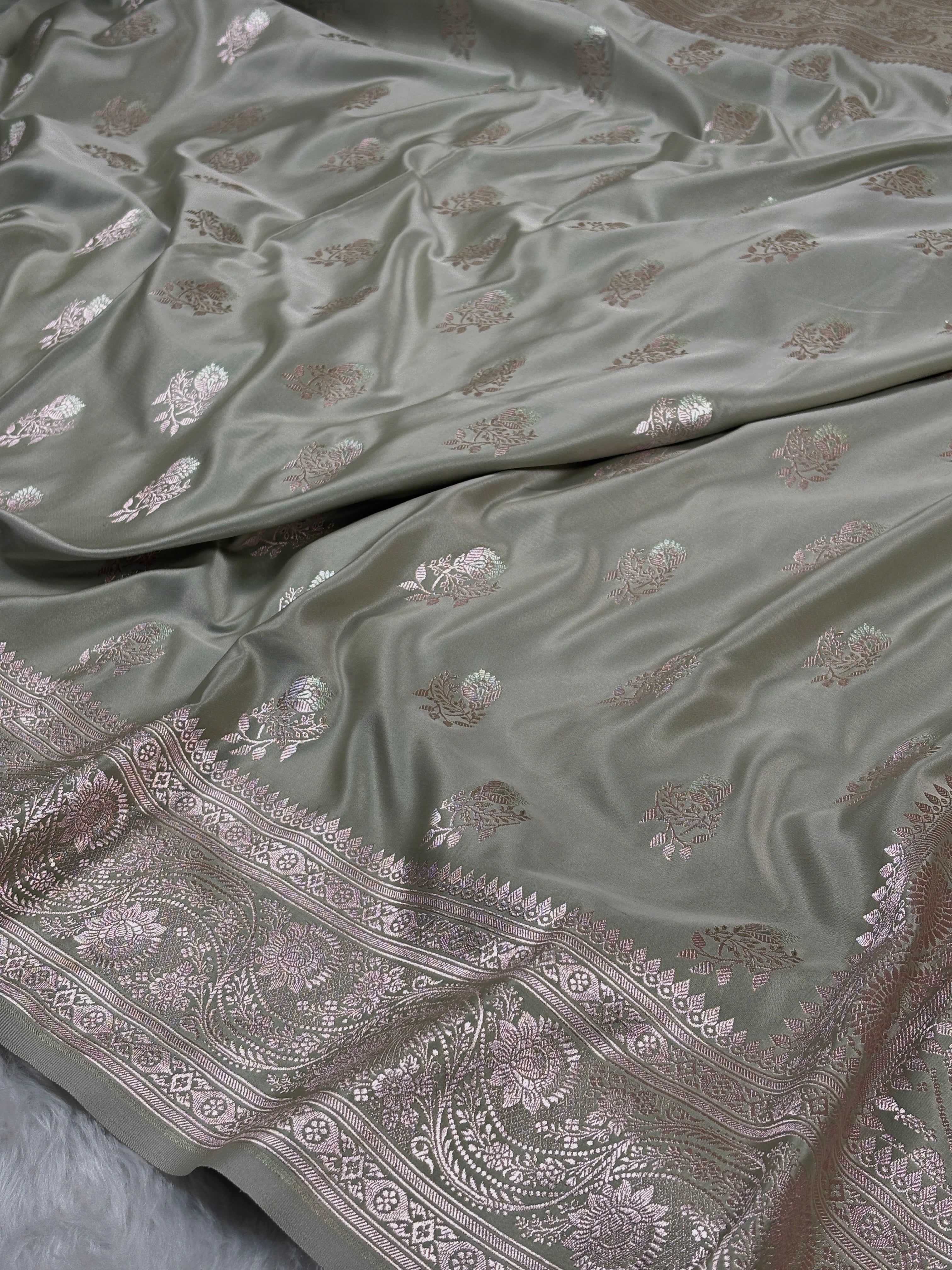 Mashru Katan Banarasi Saree