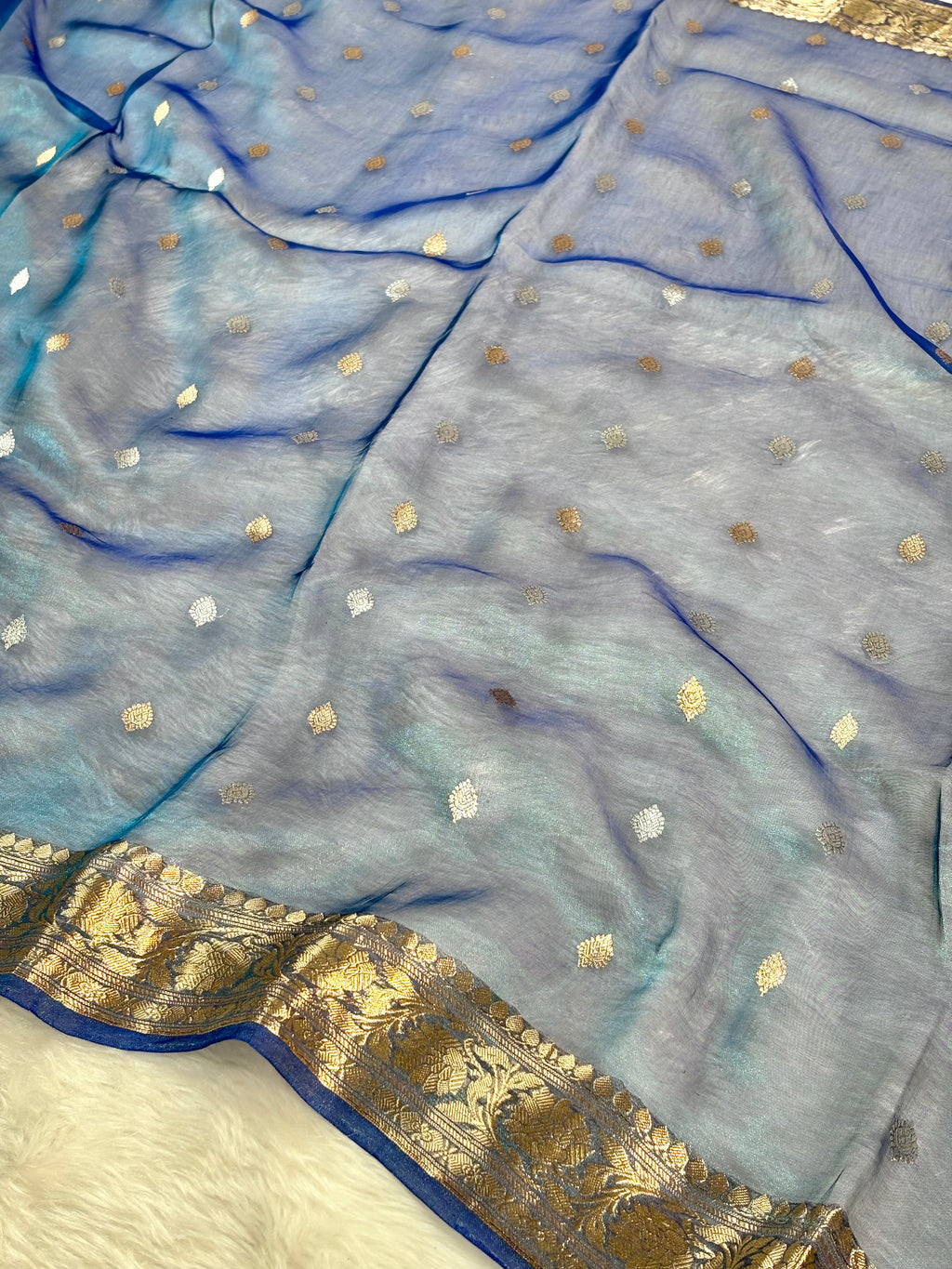 Pure Tissue Alfi Handloom Banarasi Saree