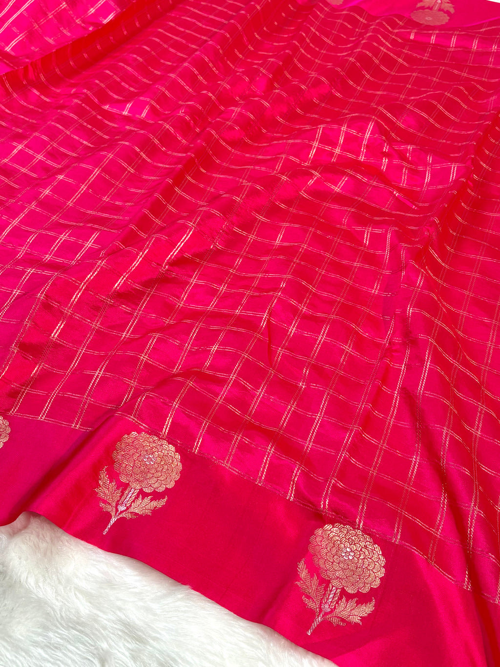 Pure Katan Alfi Handloom Banarasi Saree