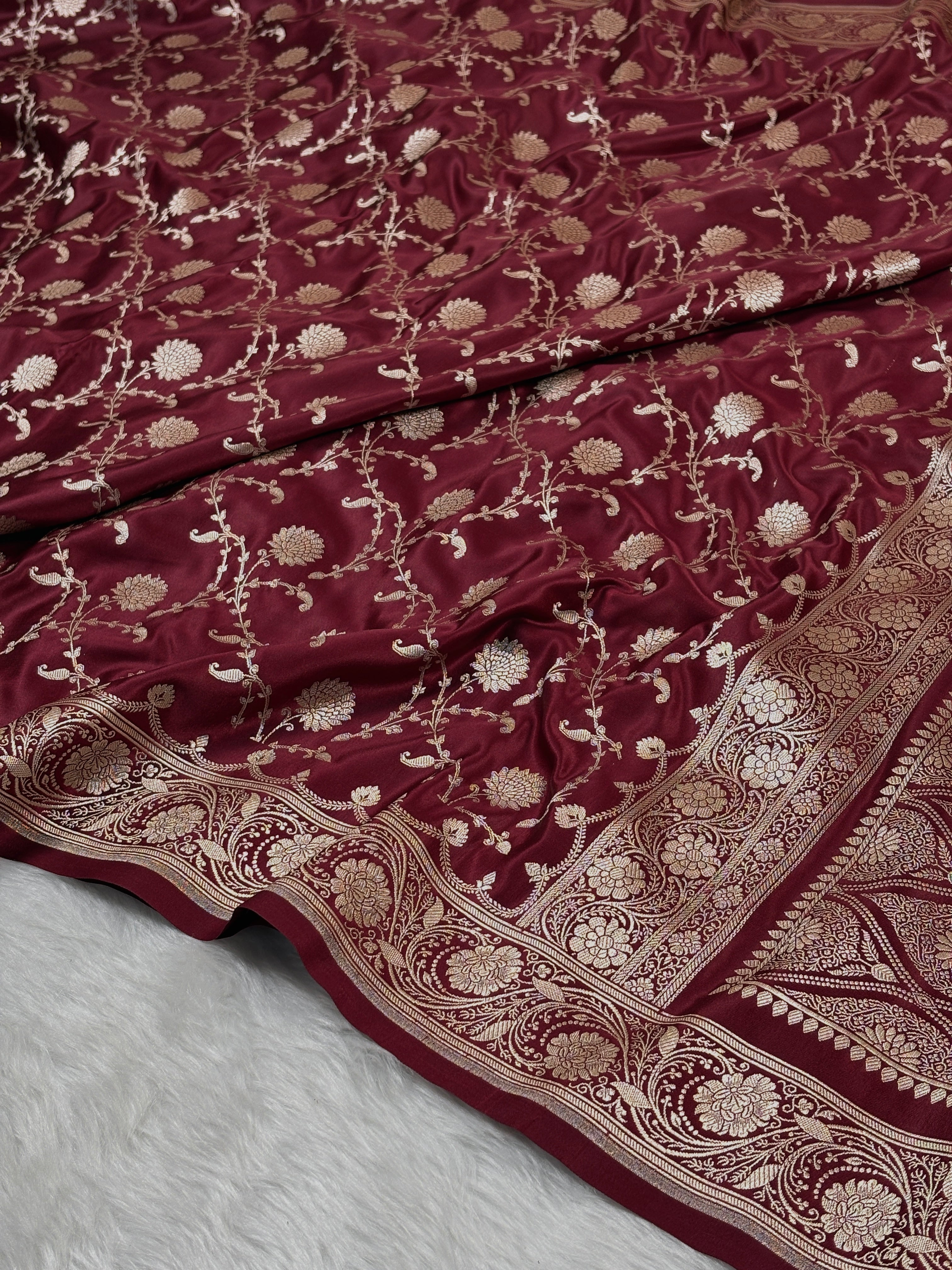 Mashru Katan Banarasi Saree