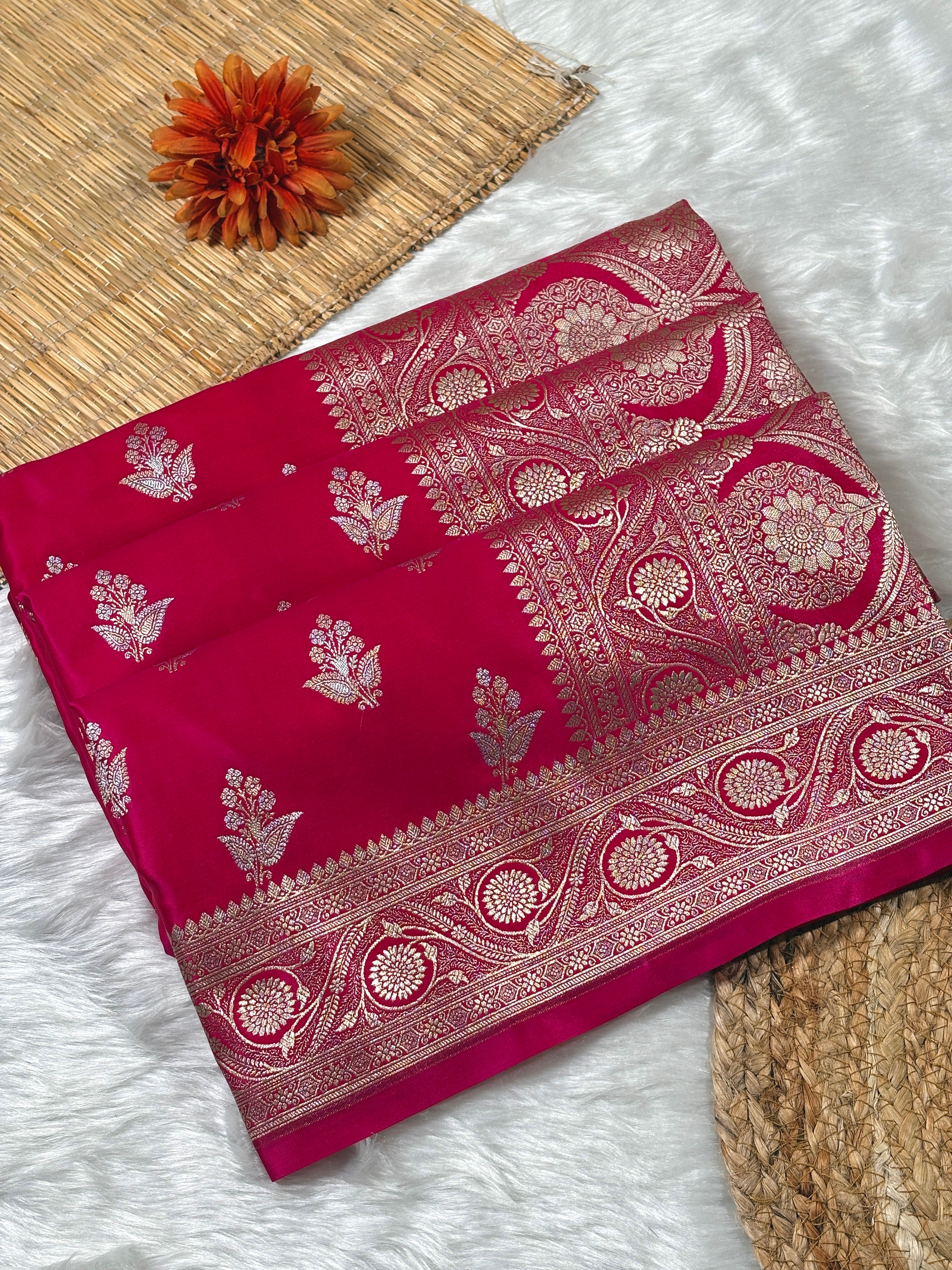 Mashru Katan Banarasi Saree