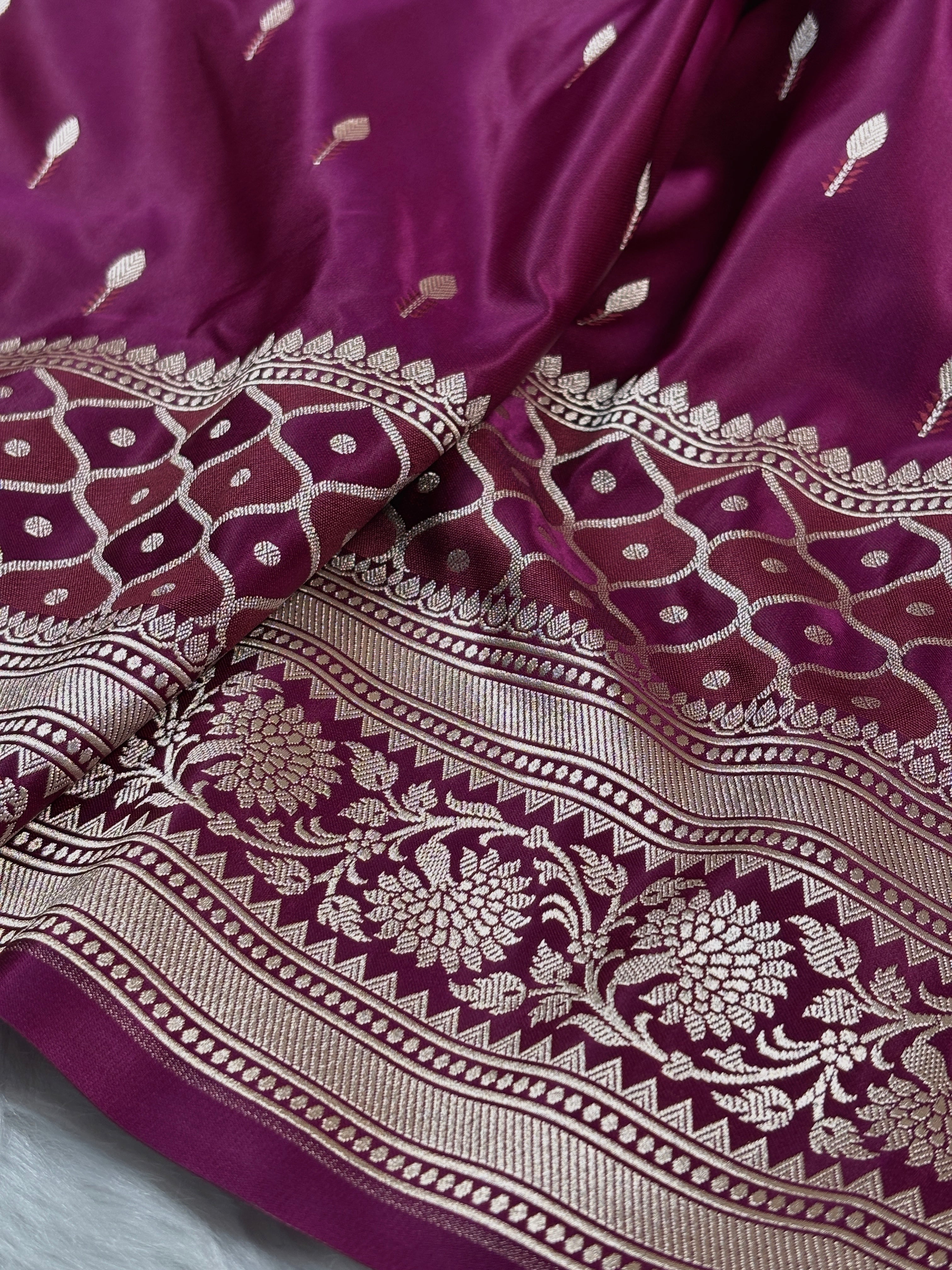 Mashru Katan Banarasi Saree