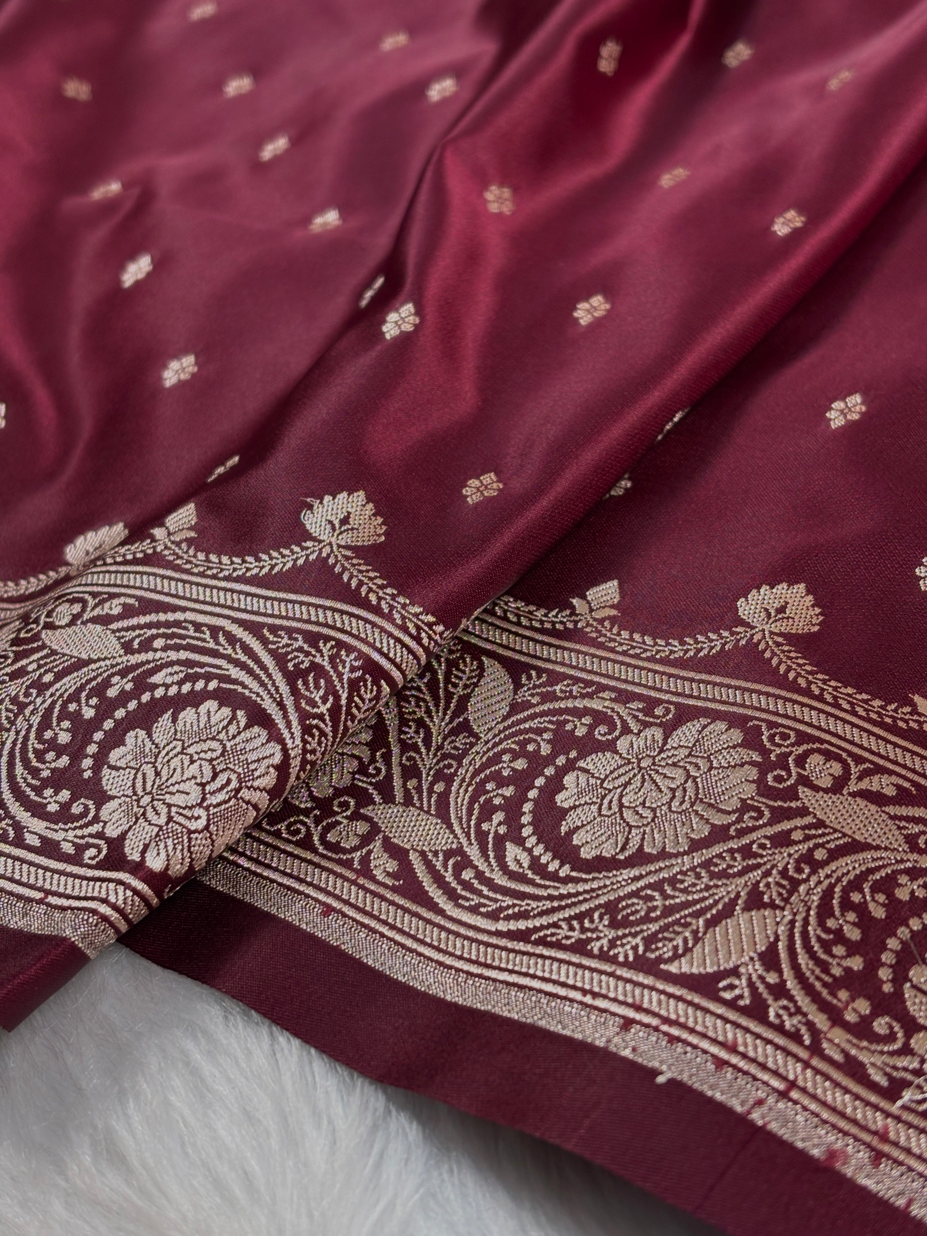 Mashru Katan Banarasi Saree