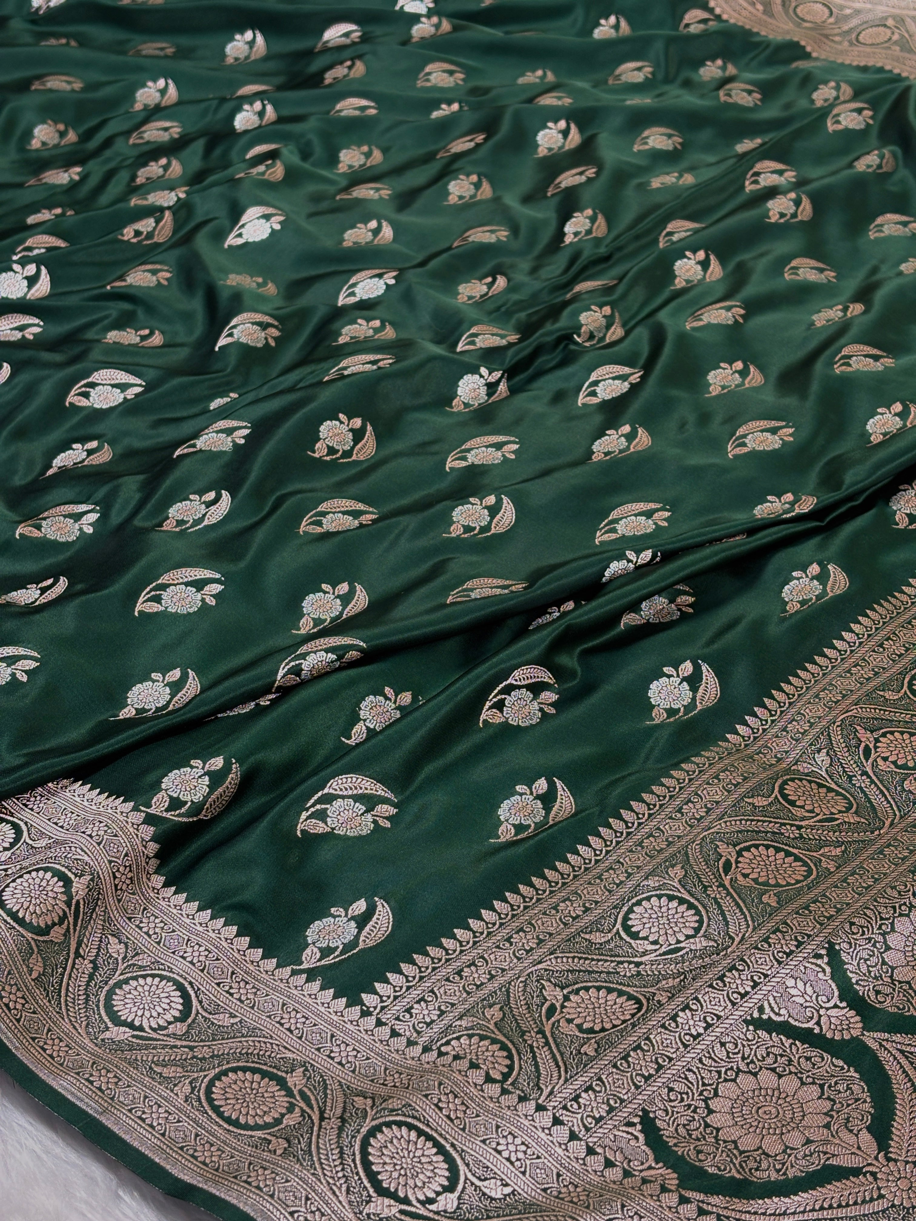 Mashru Katan Banarasi Saree