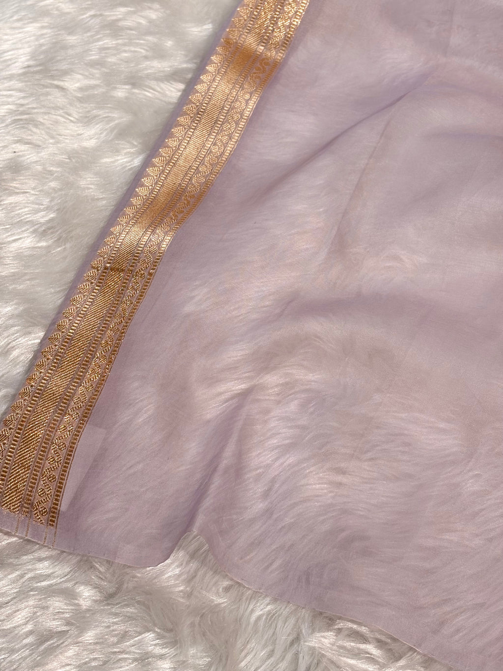 Pure Kora Organza Ombre Handloom Banarasi Saree