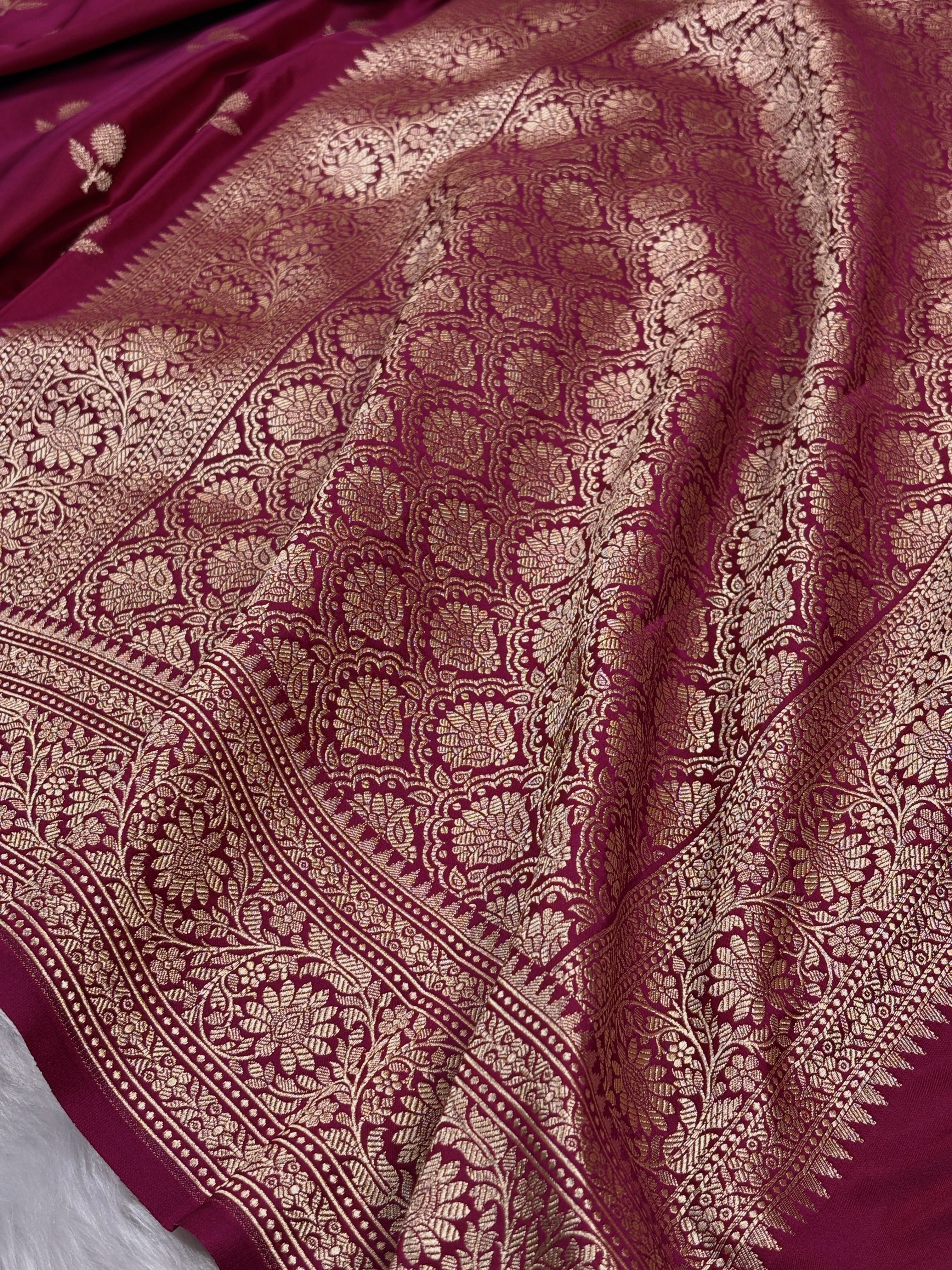 Mashru Katan Banarasi Saree