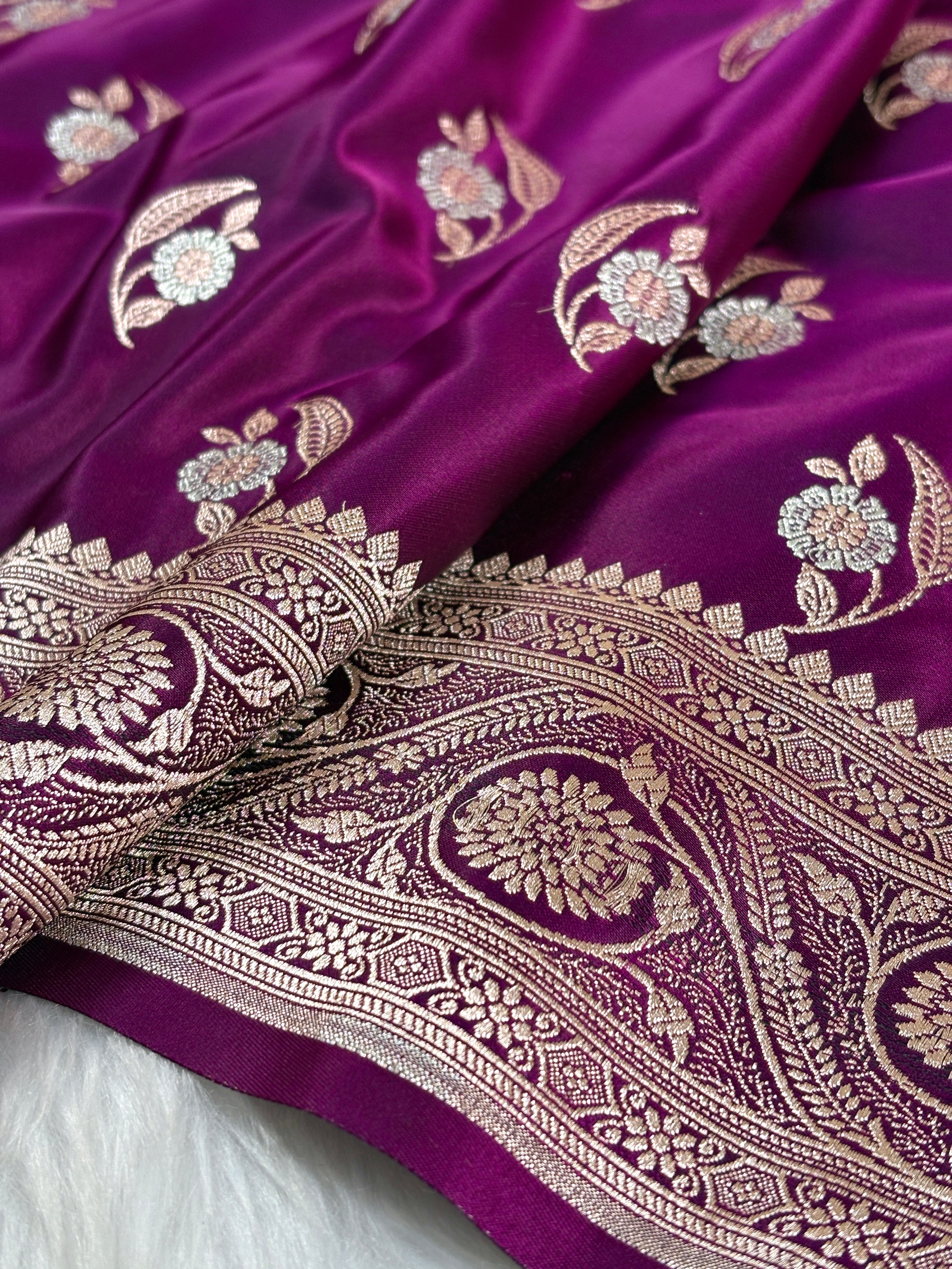 Mashru Katan Banarasi Saree