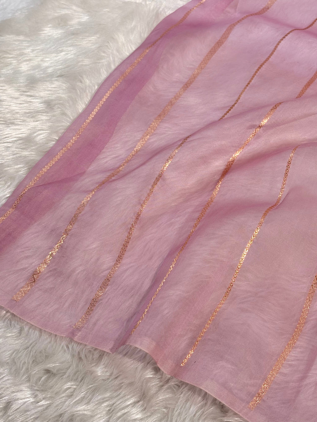 Pure Kora Organza Ombre Handloom Banarasi Saree