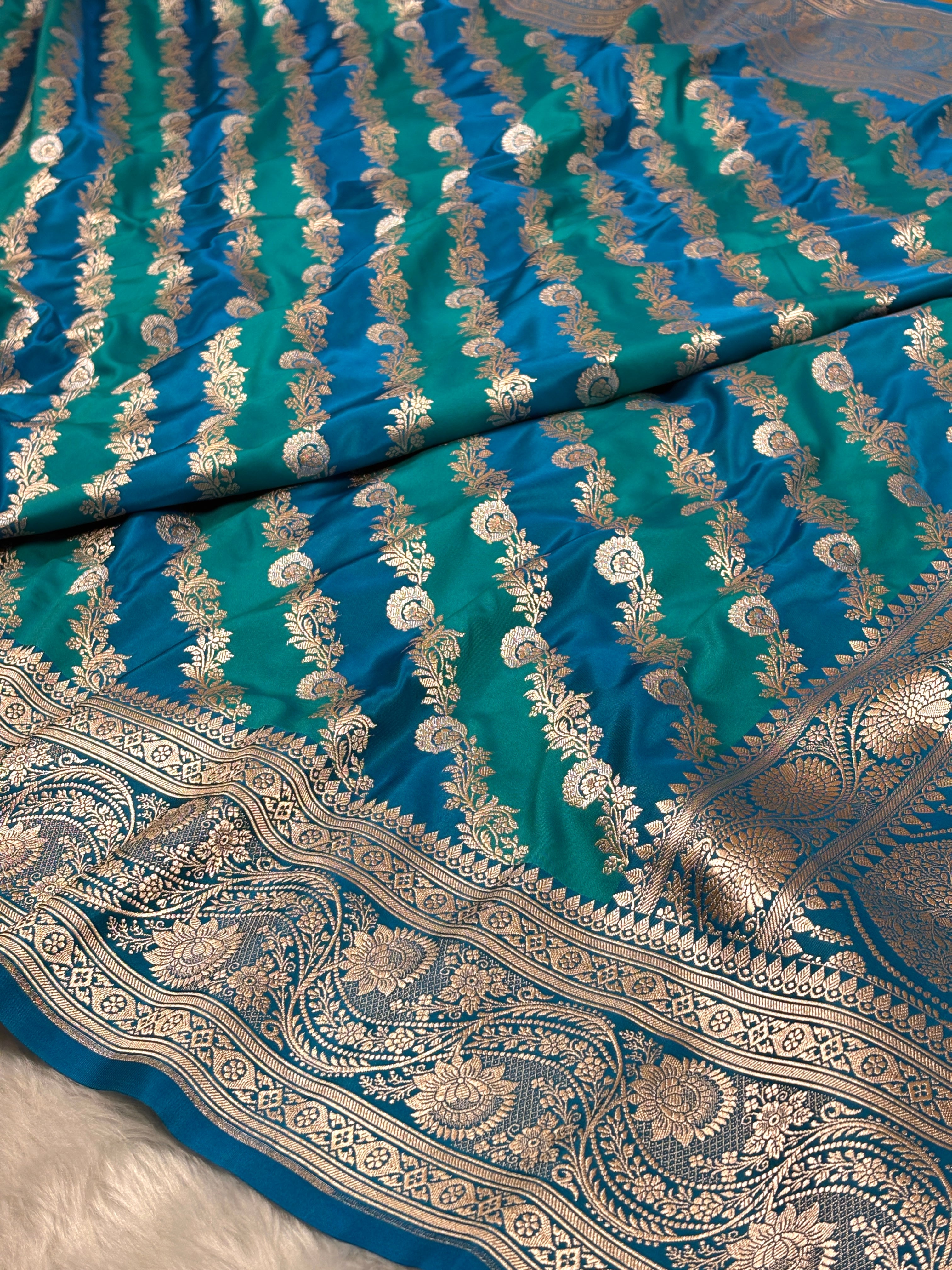 Mashru Katan Banarasi Saree