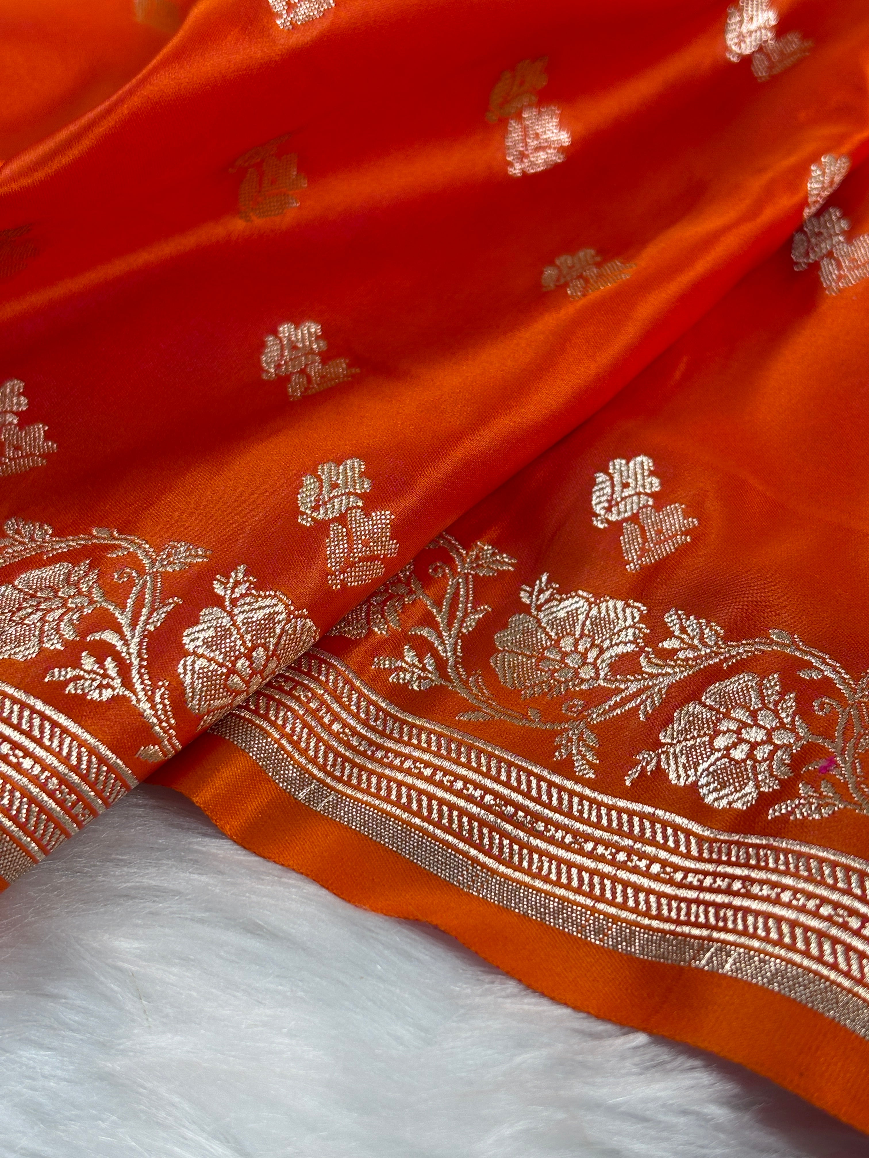 Mashru Katan Banarasi Saree