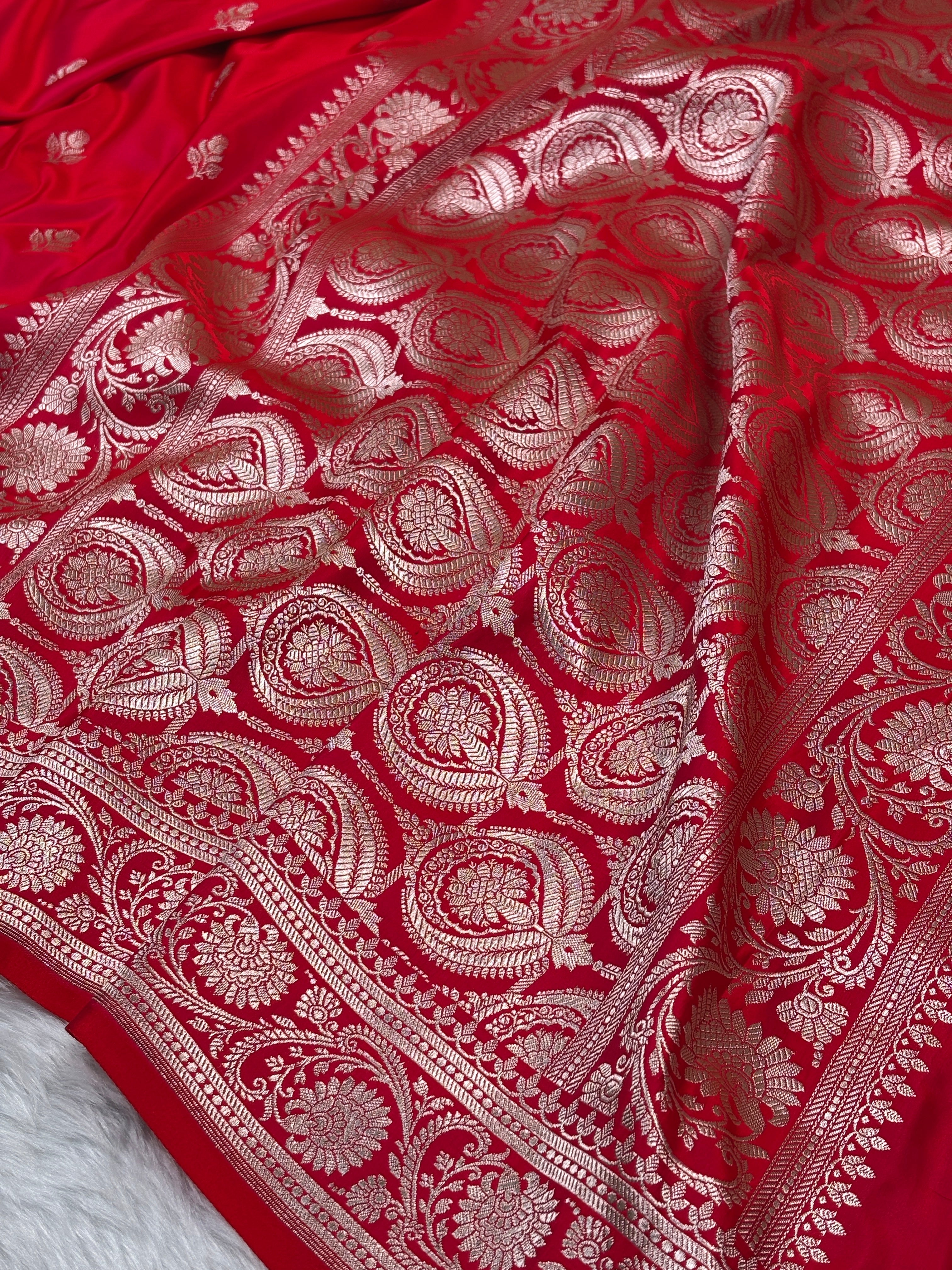 Mashru Katan Banarasi Saree