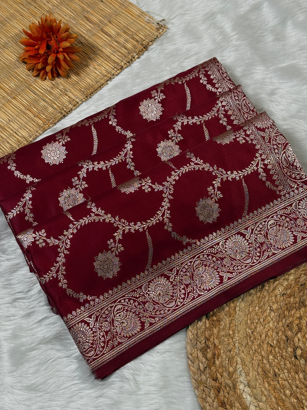 Mashru Katan Banarasi Saree