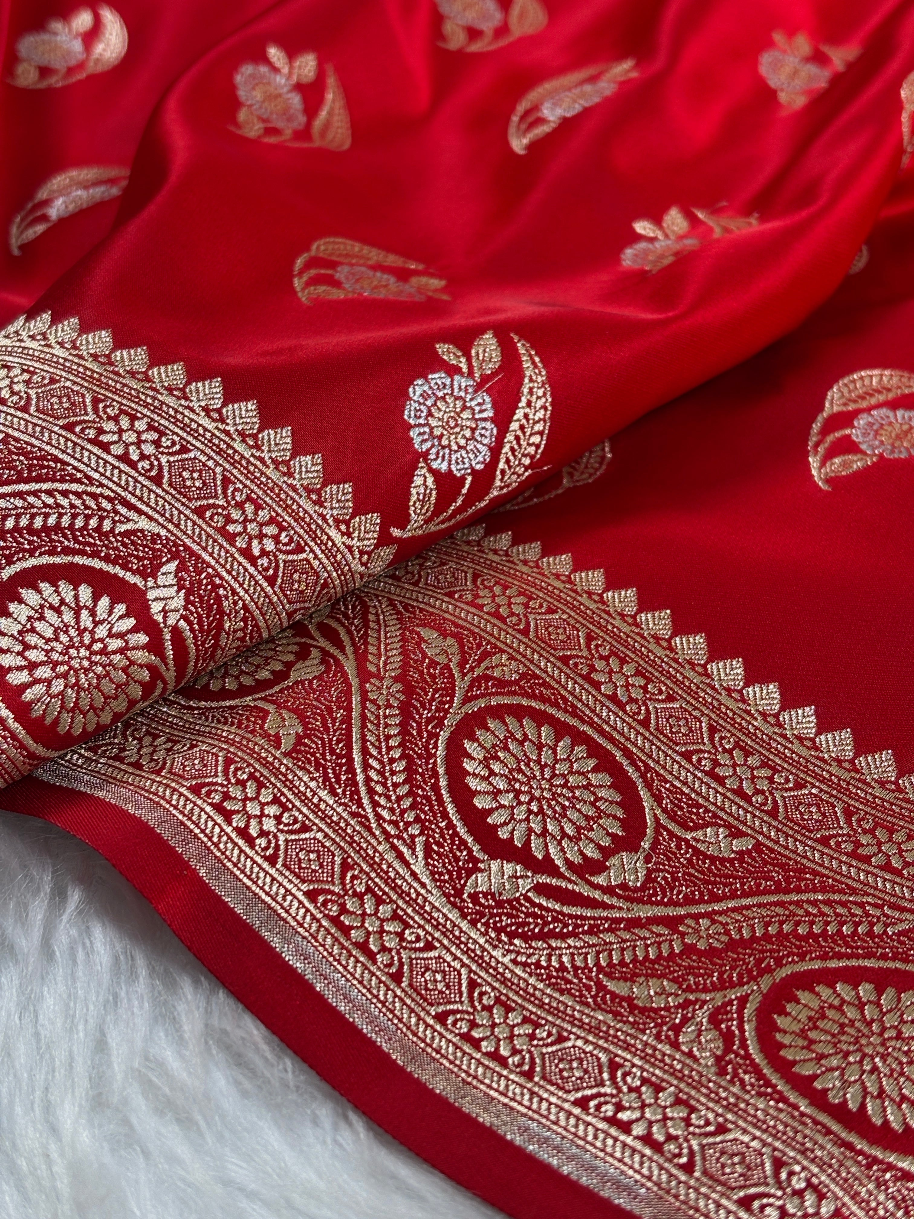 Mashru Katan Banarasi Saree