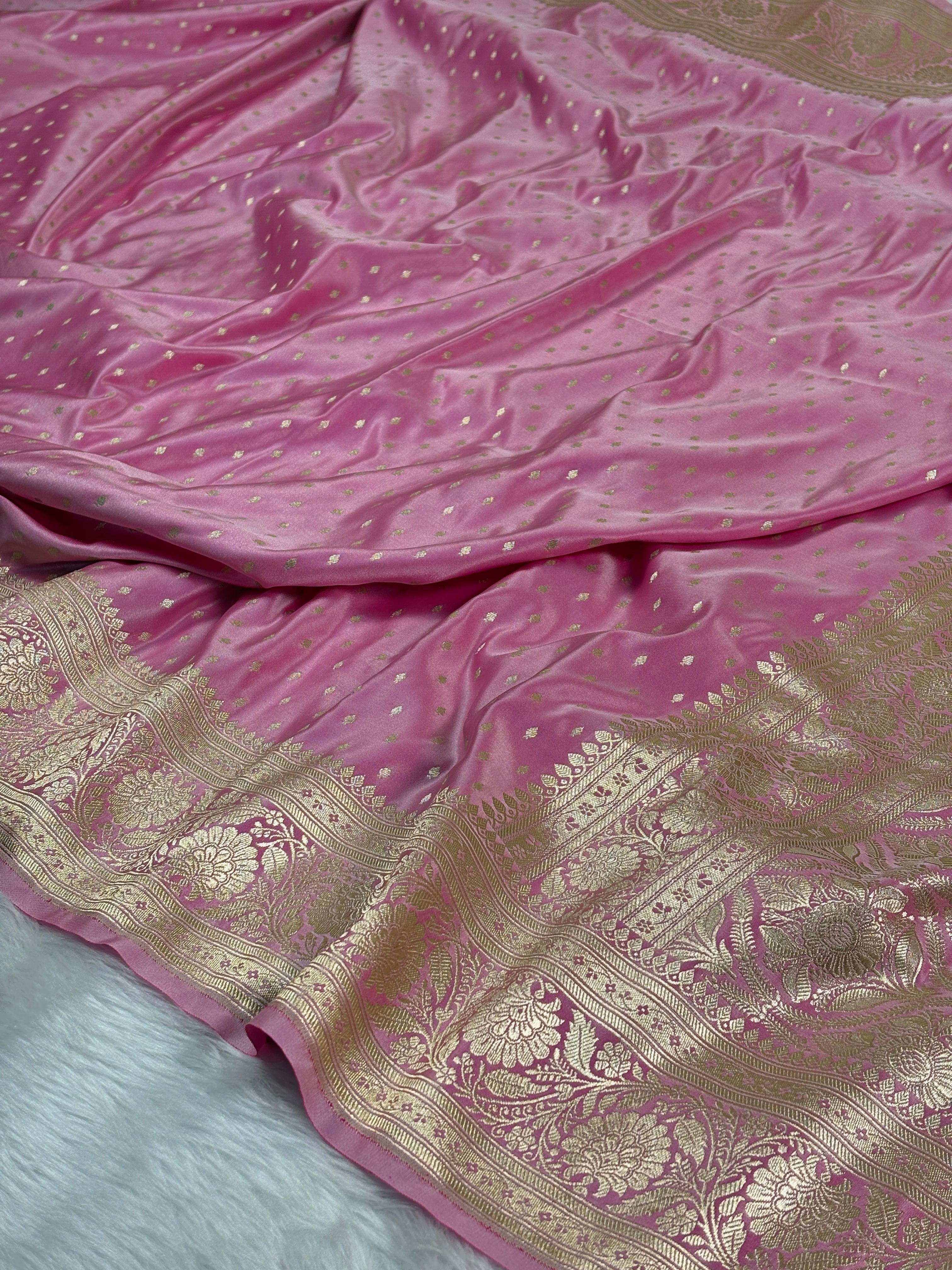Mashru Katan Banarasi Saree