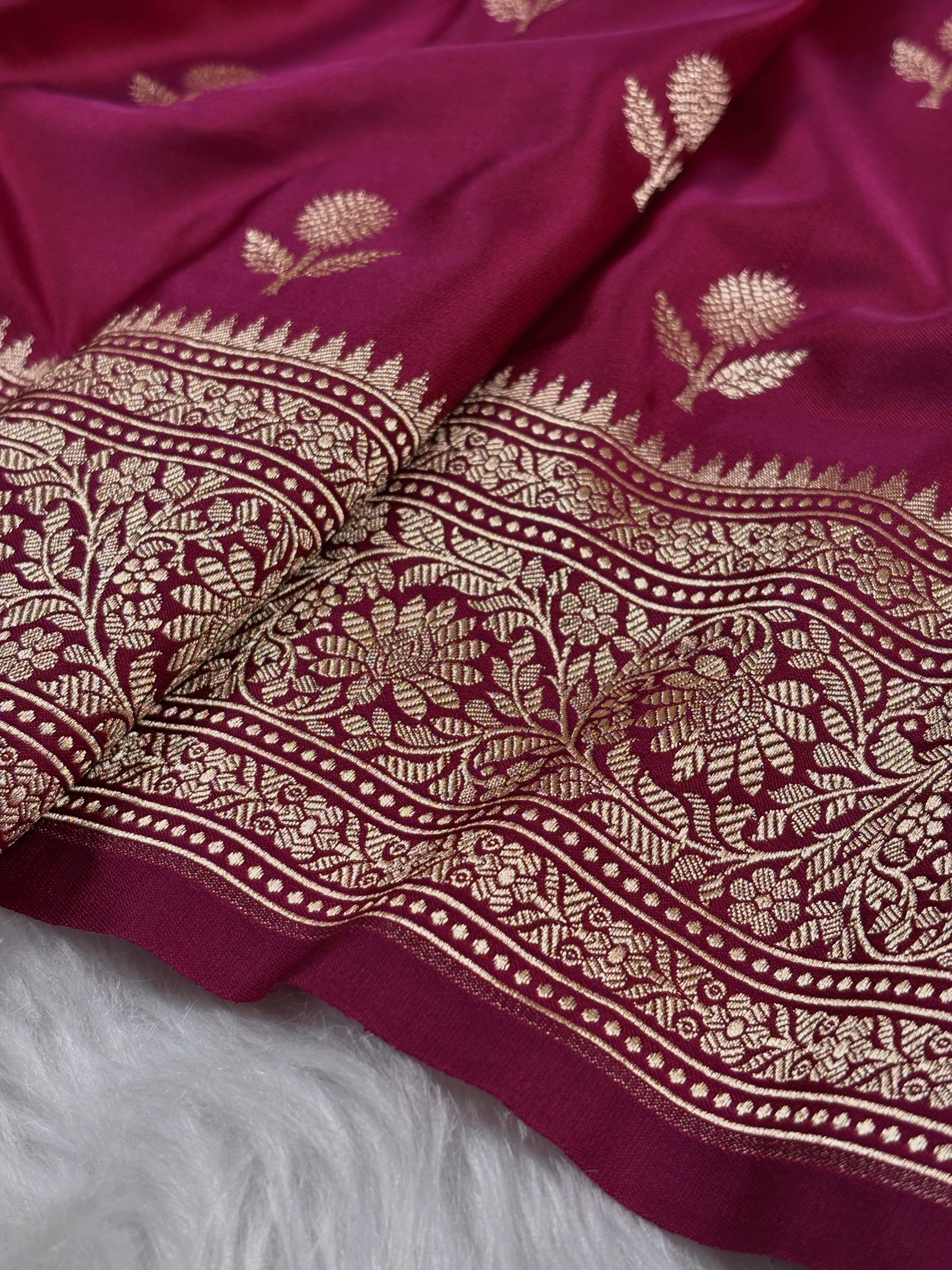 Mashru Katan Banarasi Saree
