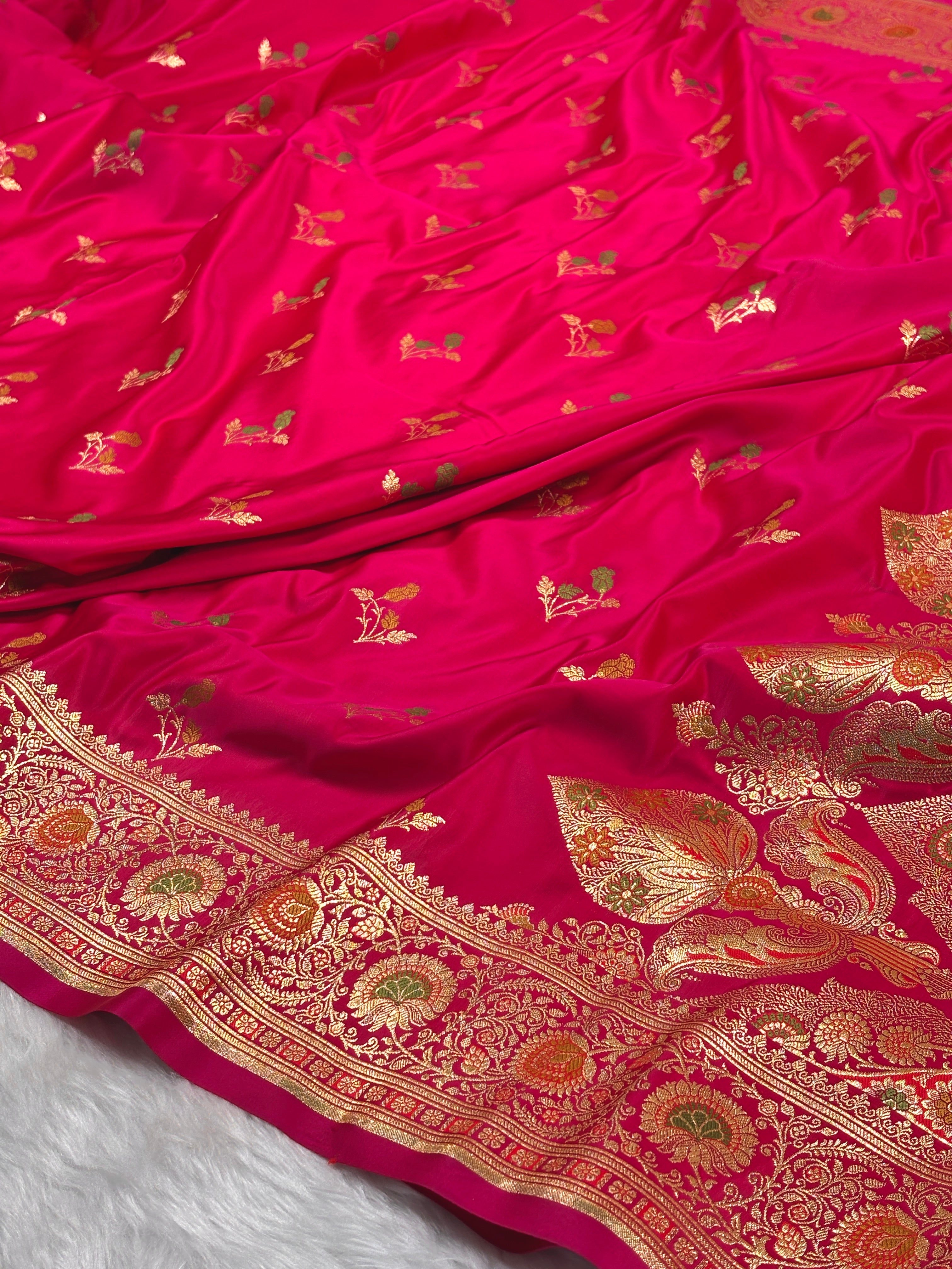 Premium Mashru Katan Banarasi Saree