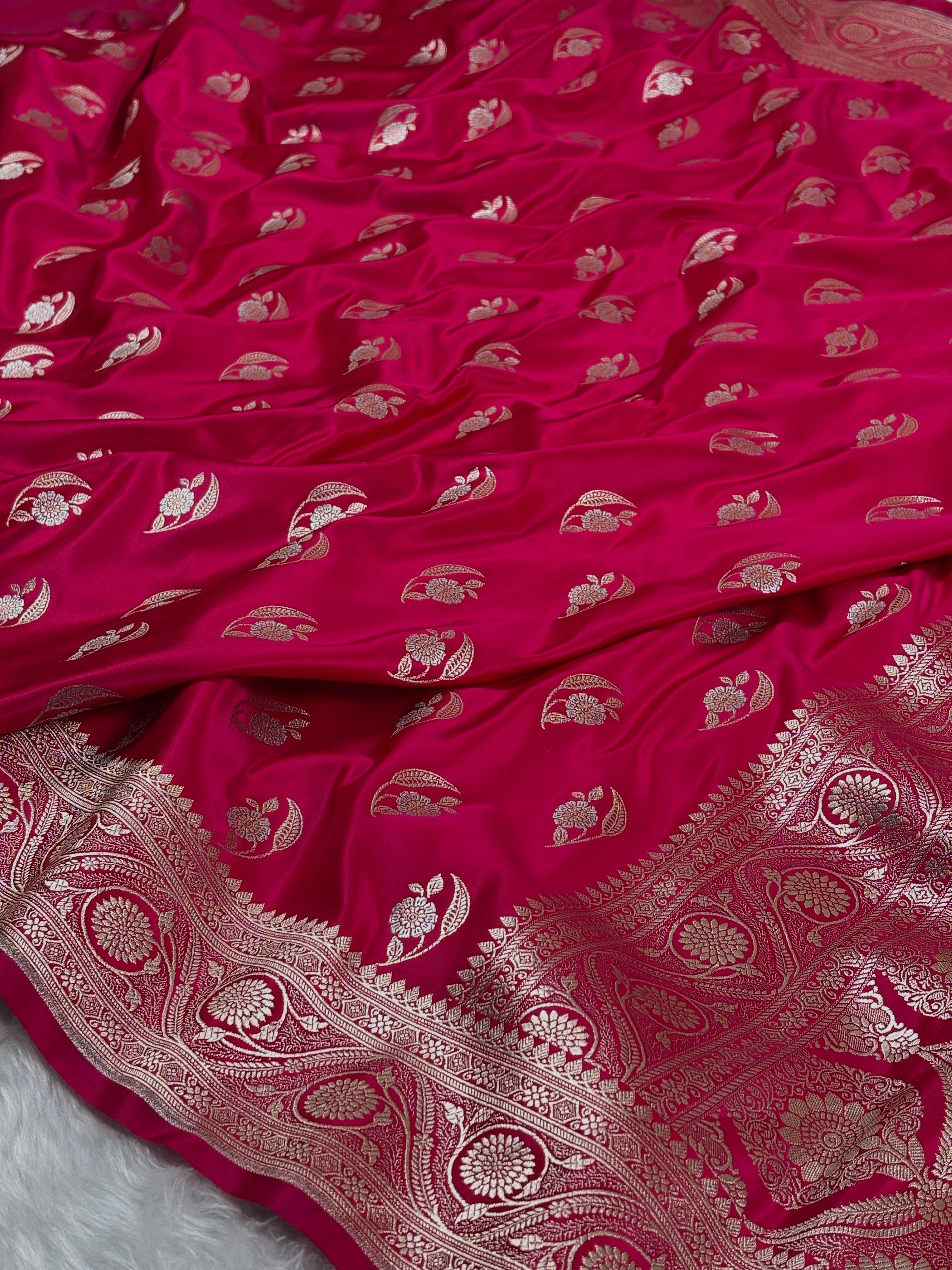 Mashru Katan Banarasi Saree