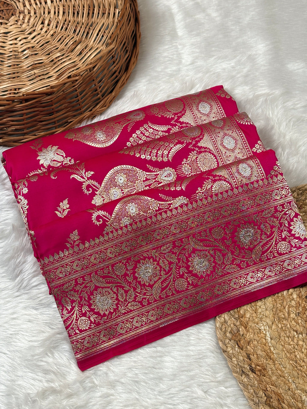 Mashru Katan Banarasi Saree