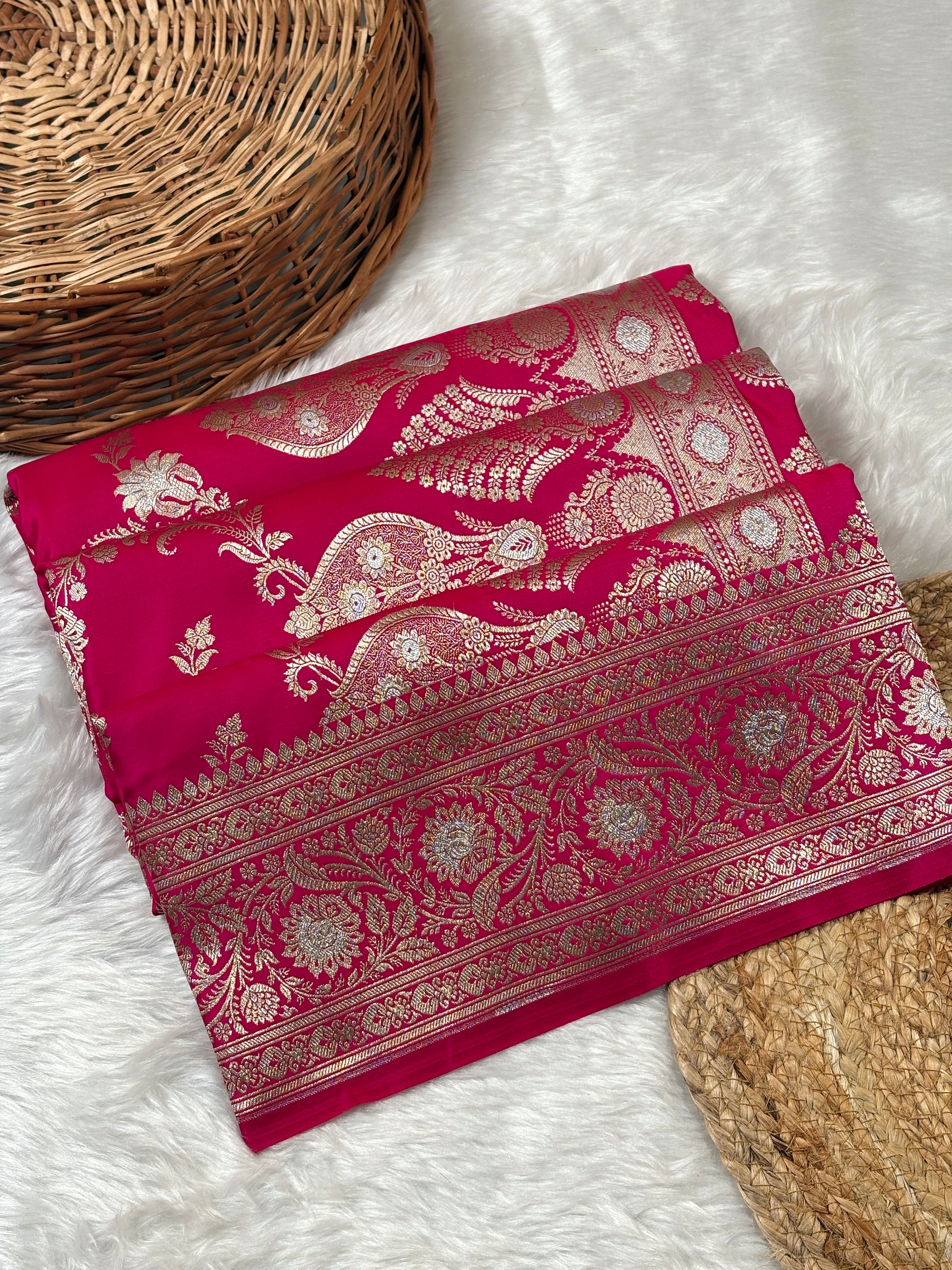 Mashru Katan Banarasi Saree