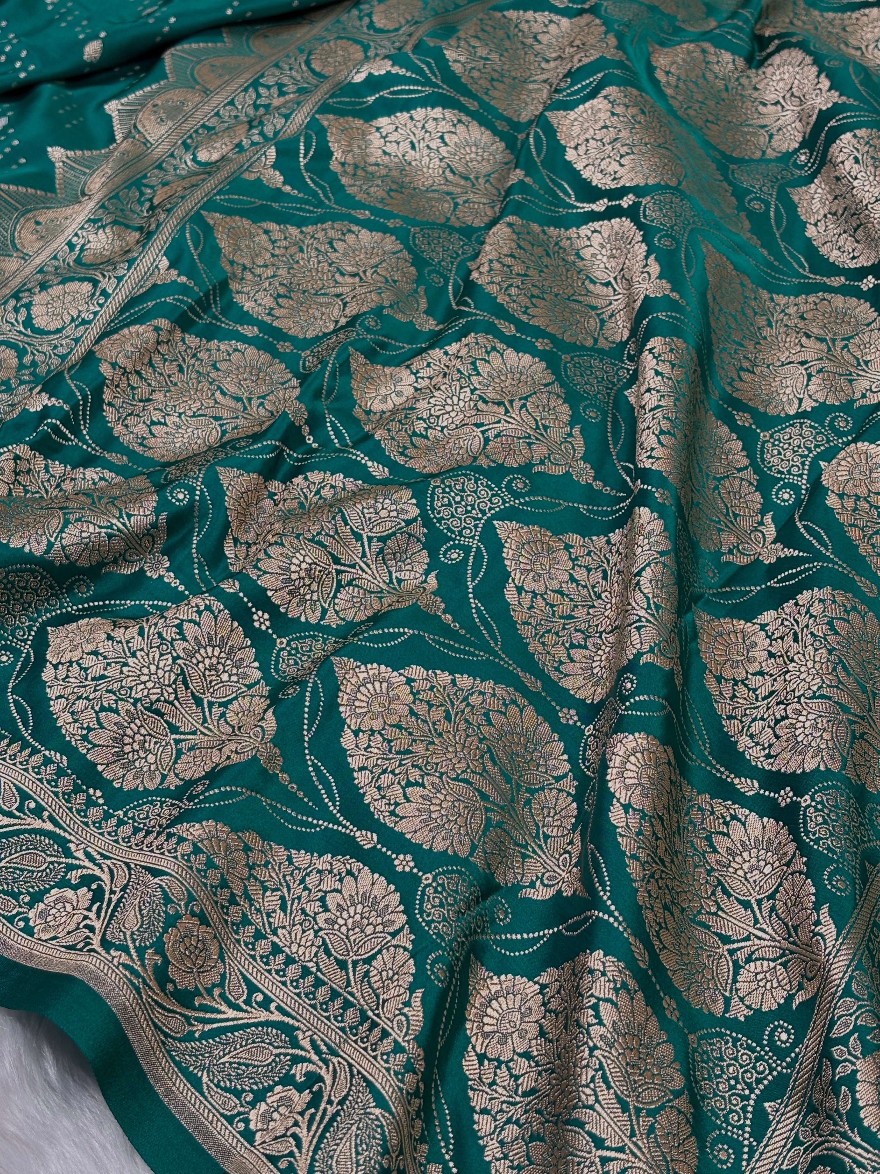 Mashru Katan Banarasi Saree