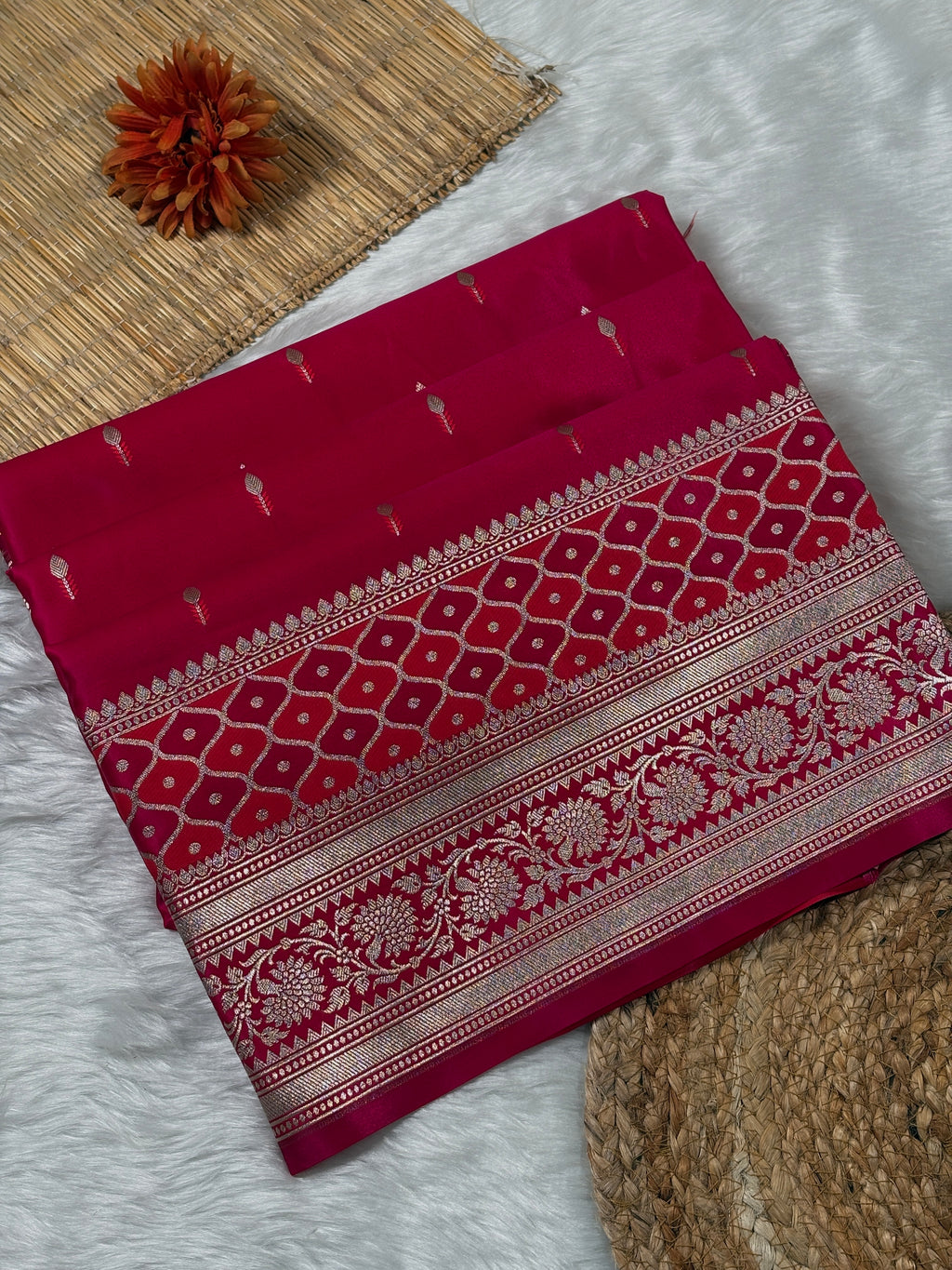 Mashru Katan Banarasi Saree