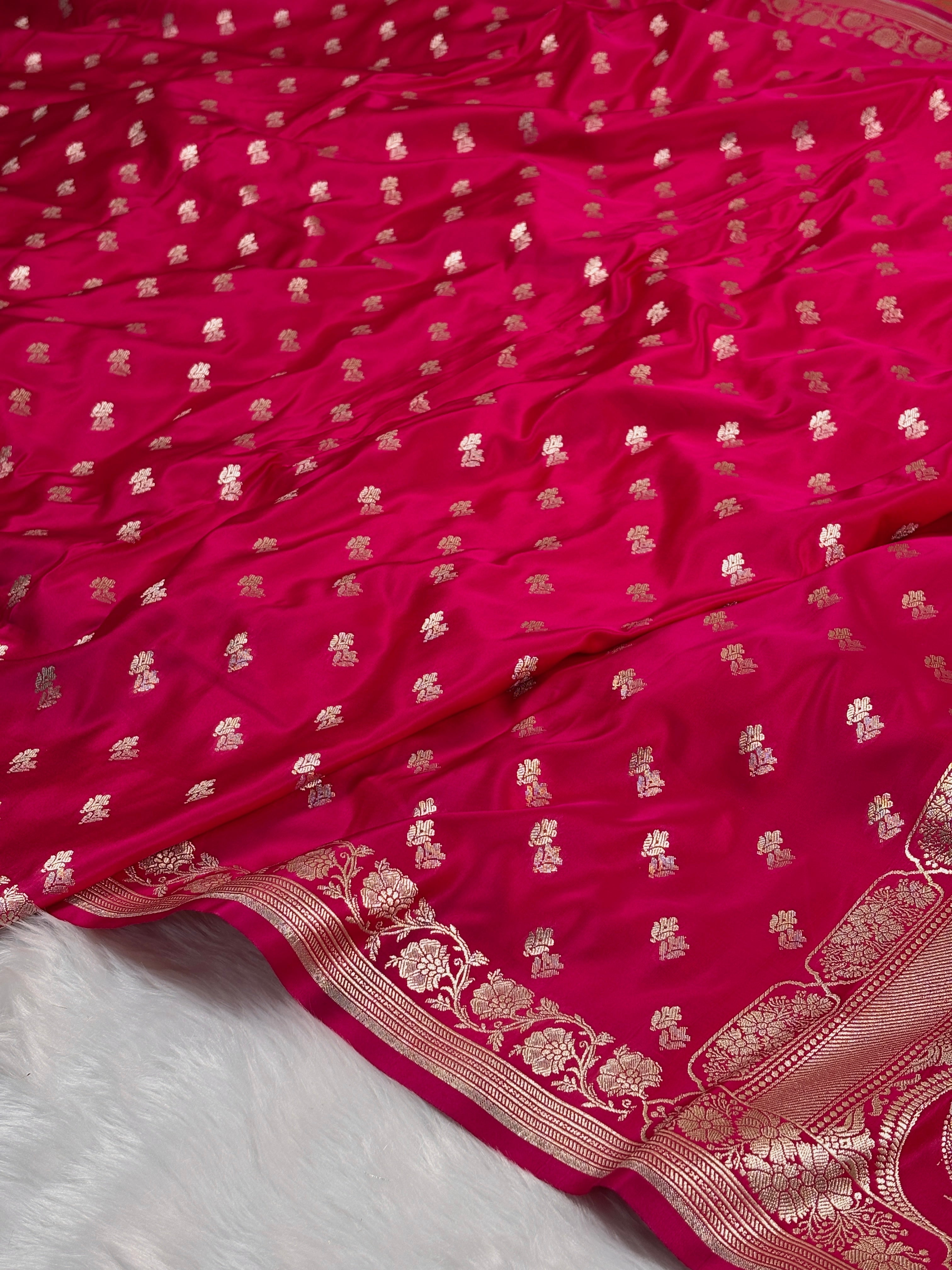 Mashru Katan Banarasi Saree